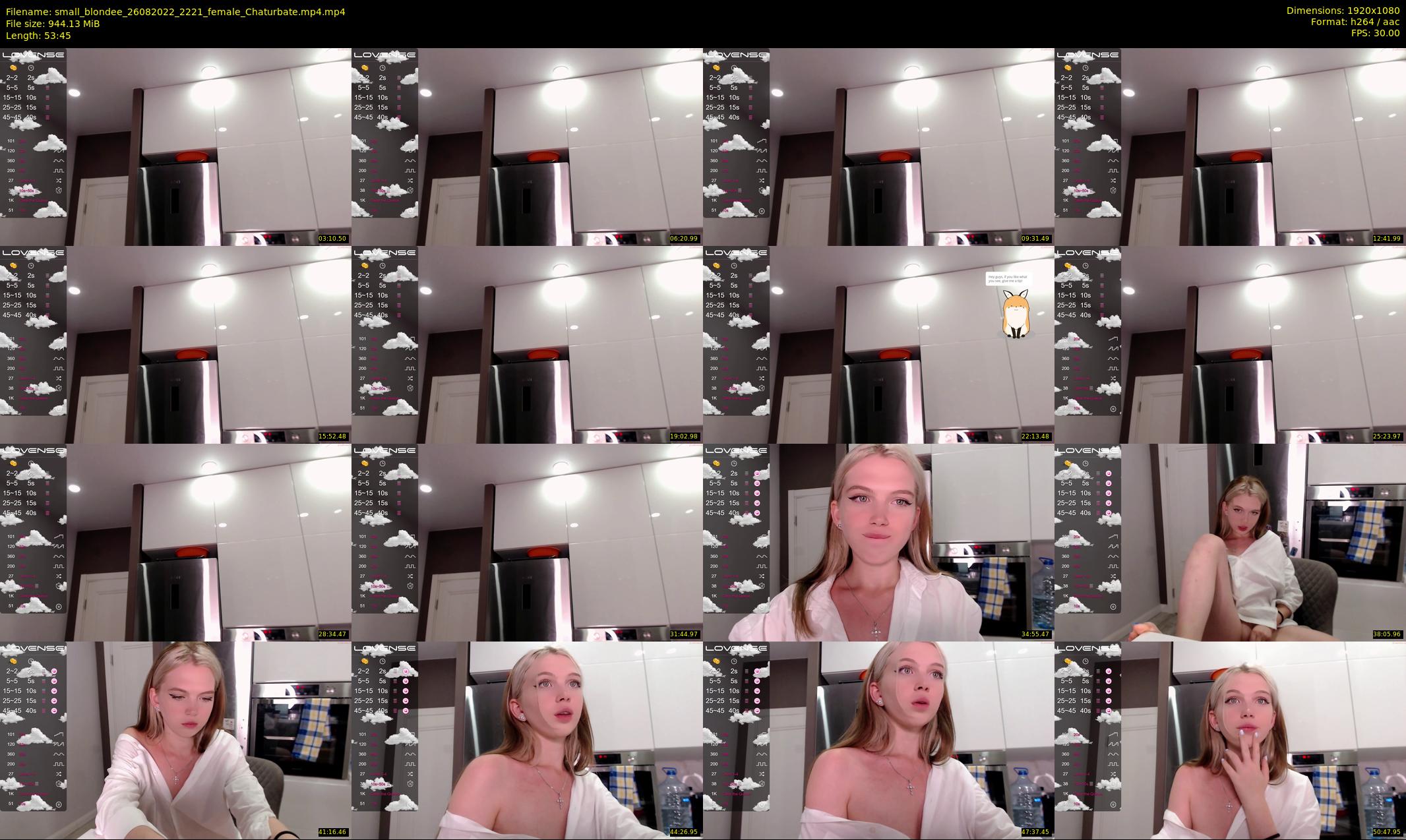 small_blondee — 54 minute Chaturbate female cam show recording, 1080p, Aug 26, 2022