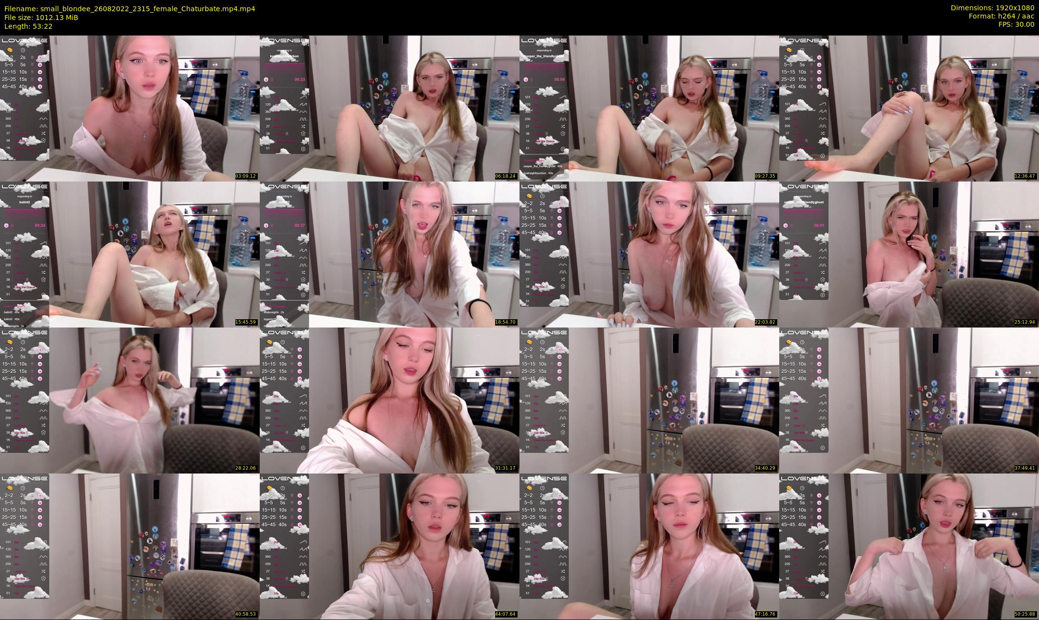small_blondee — 54 minute Chaturbate female cam show recording, 1080p, Aug 26, 2022