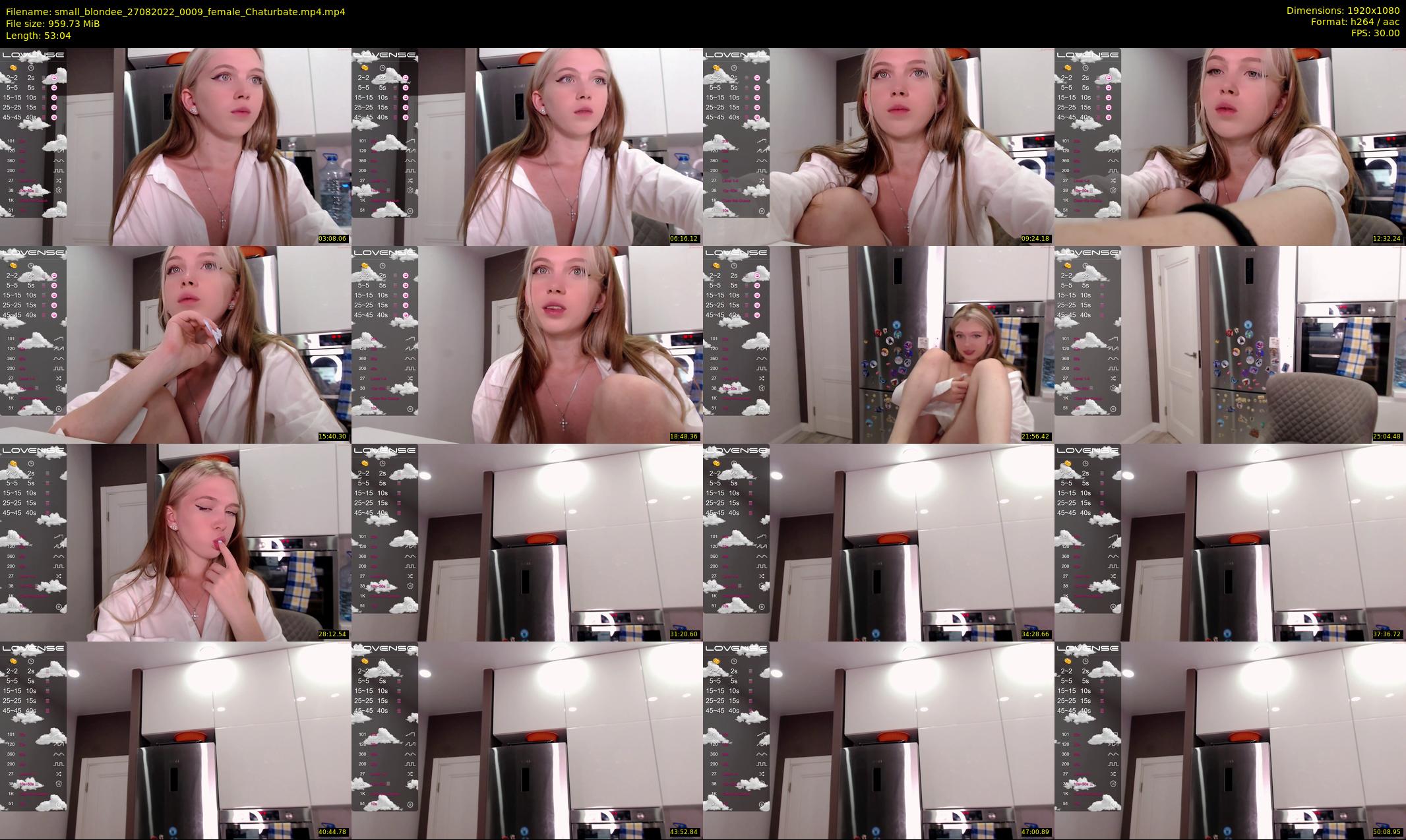 small_blondee — 54 minute Chaturbate female cam show recording, 1080p, Aug 27, 2022