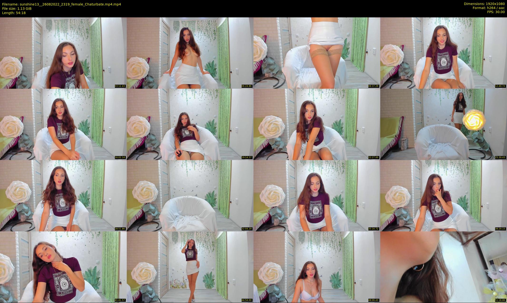 sunshine13_ — 55 minute Chaturbate female cam show recording, 1080p, Aug 26, 2022