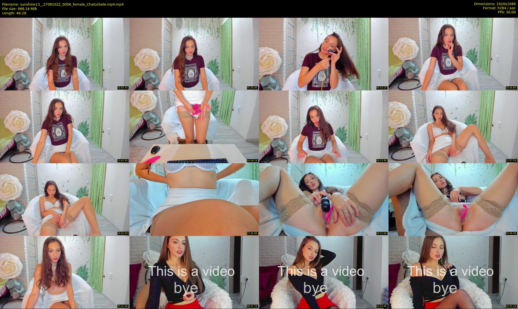 sunshine13_ — 47 minute Chaturbate female cam show recording, 1080p, Aug 27, 2022