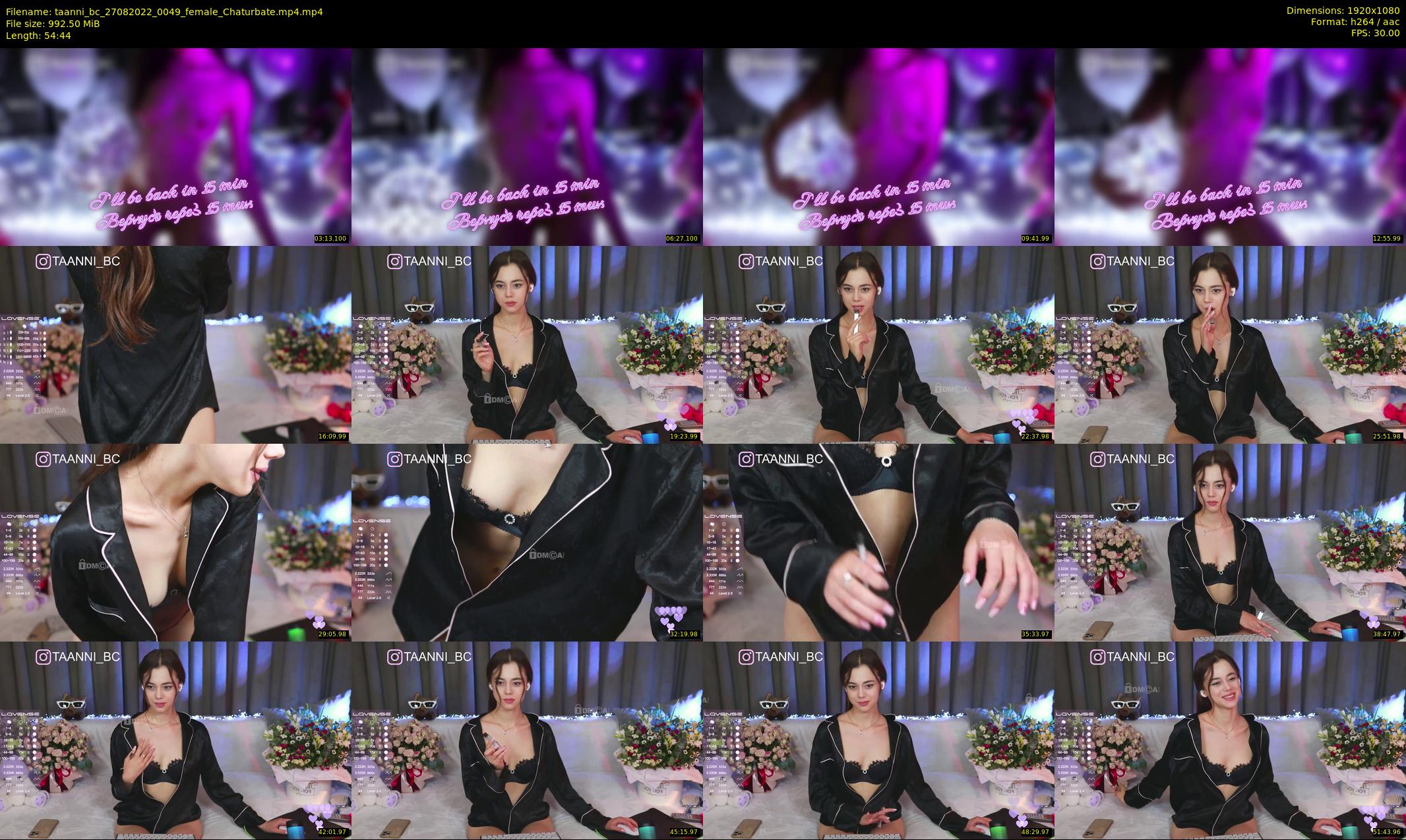 taanni_bc — 55 minute Chaturbate female cam show recording, 1080p, Aug 27, 2022