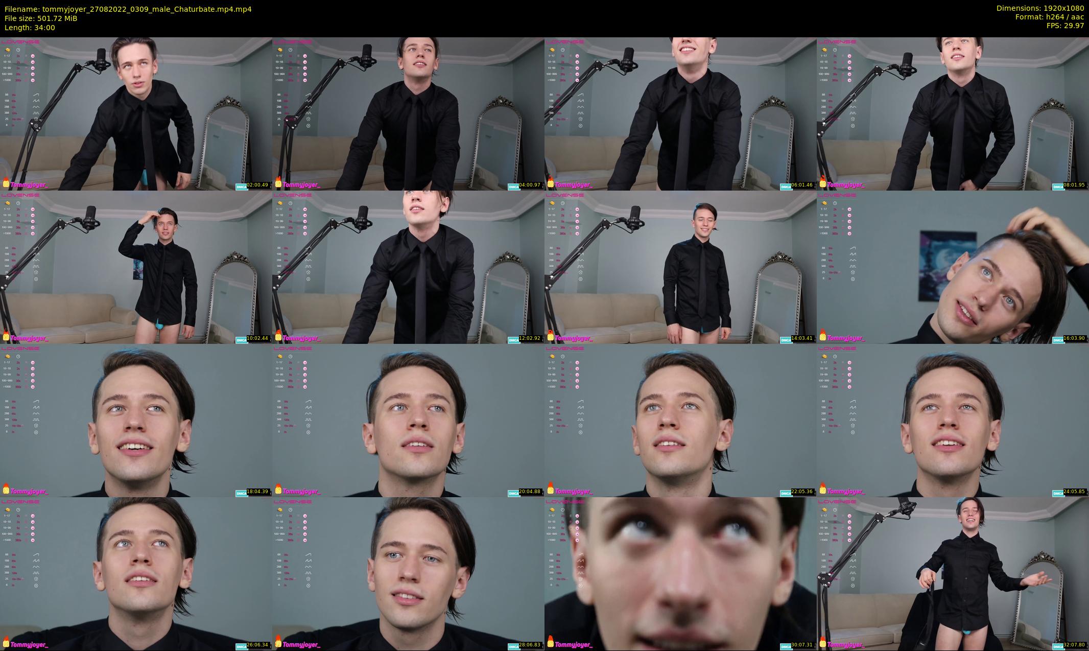 tommyjoyer — 34 minute Chaturbate male cam show recording, 1080p, Aug 27, 2022