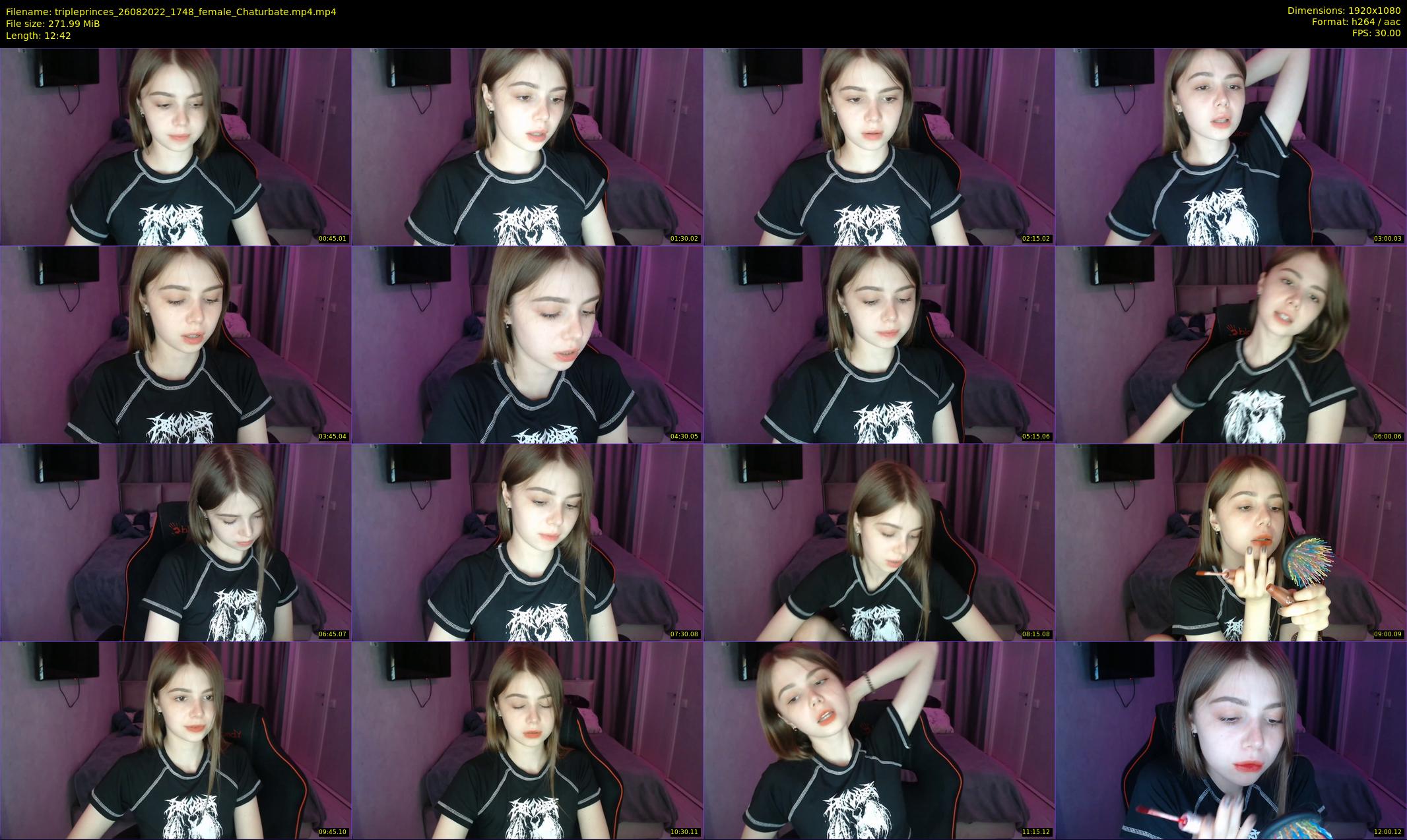 tripleprinces — 13 minute Chaturbate female cam show recording, 1080p, Aug 26, 2022