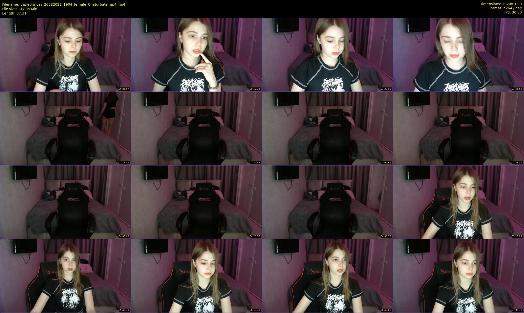 tripleprinces — 8 minute Chaturbate female cam show recording, 1080p, Aug 26, 2022