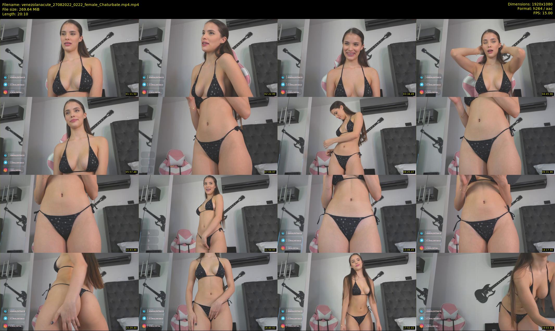 venezolanacute — 21 minute Chaturbate female cam show recording, 1080p, Aug 27, 2022