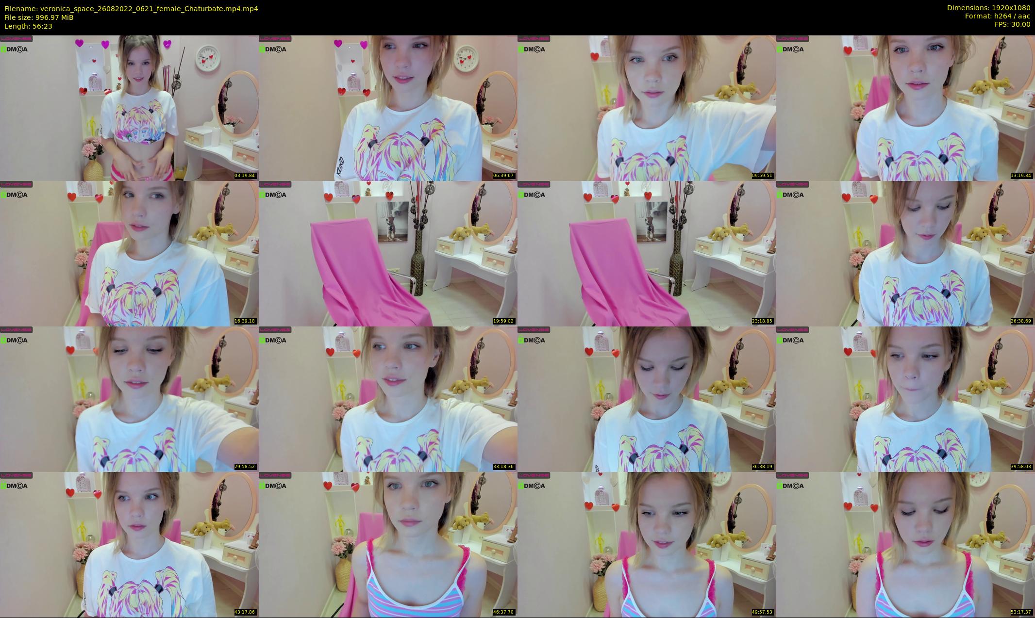 veronica_space — 57 minute Chaturbate female cam show recording, 1080p, Aug 26, 2022