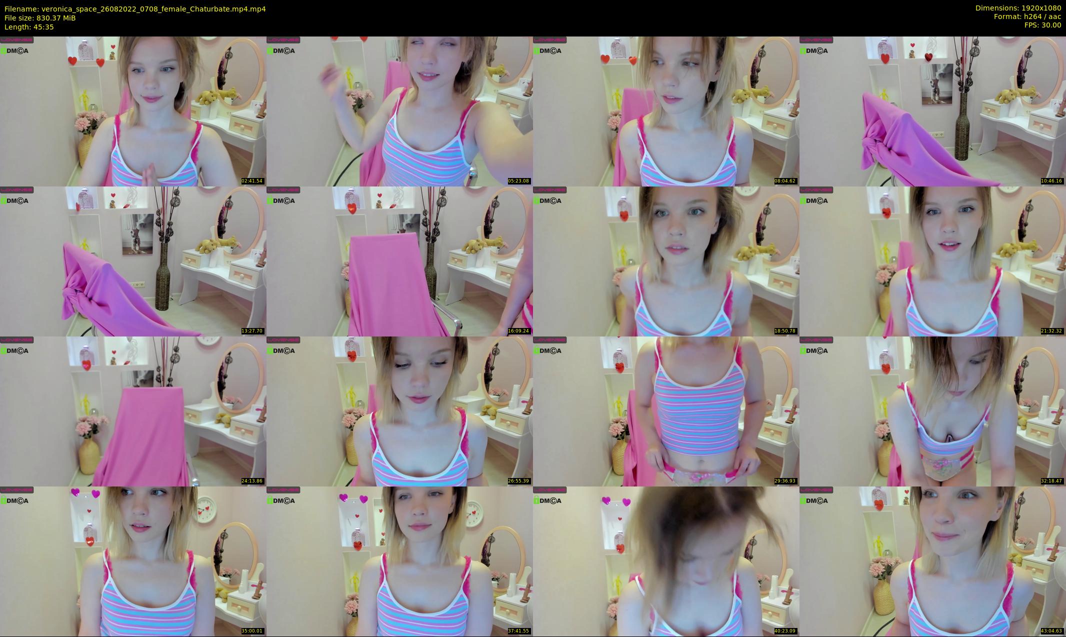 veronica_space — 46 minute Chaturbate female cam show recording, 1080p, Aug 26, 2022