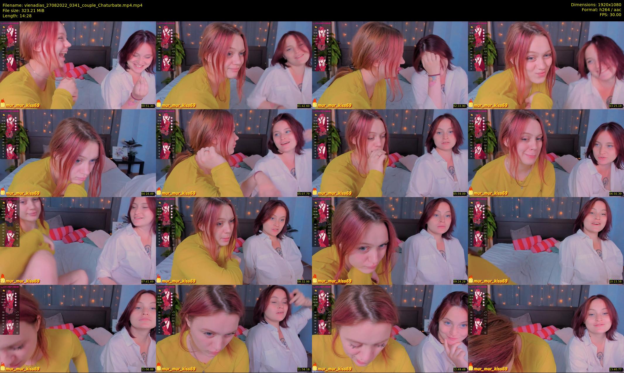vienadias — 15 minute Chaturbate couple cam show recording, 1080p, Aug 27, 2022