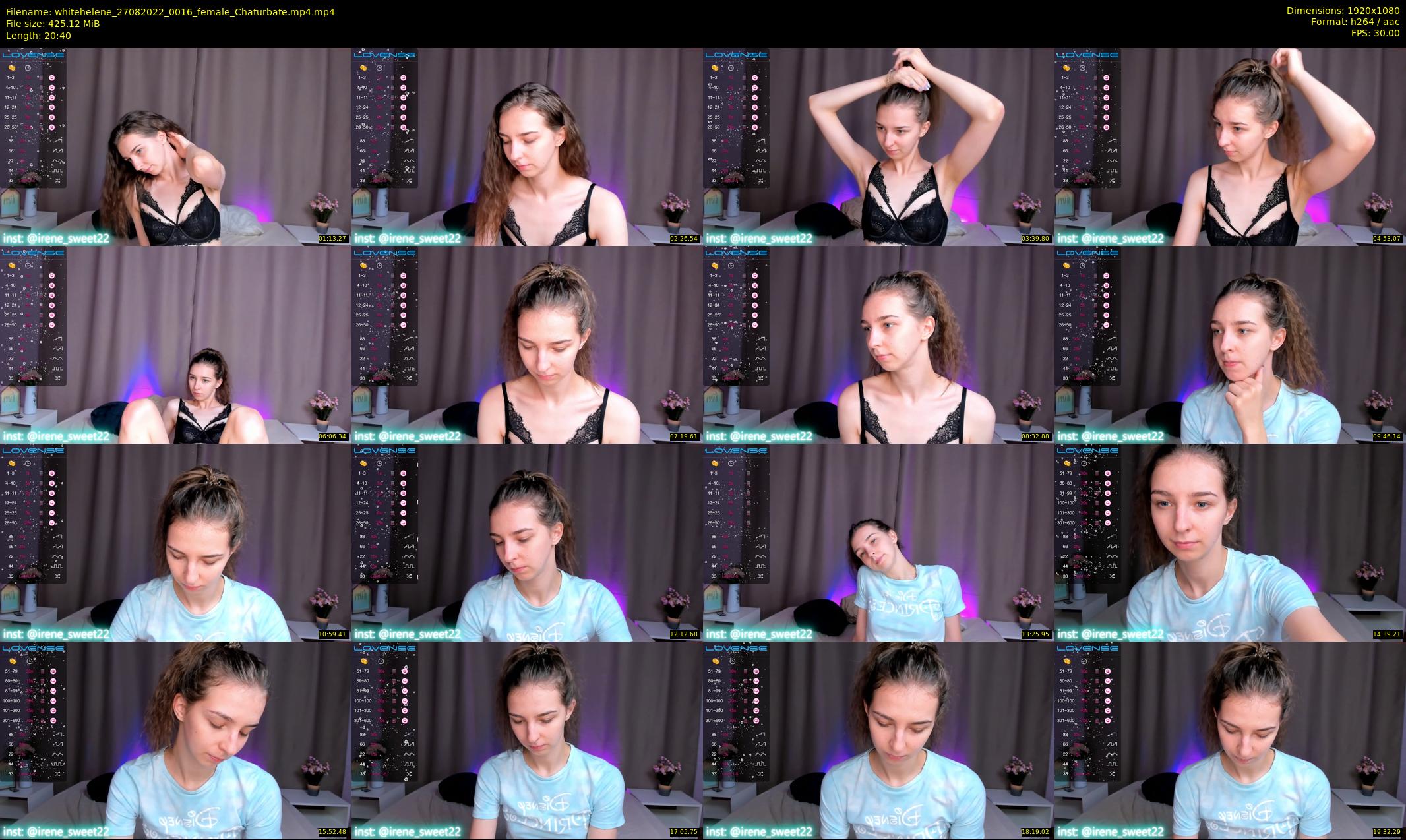 whitehelene — 21 minute Chaturbate female cam show recording, 1080p, Aug 27, 2022