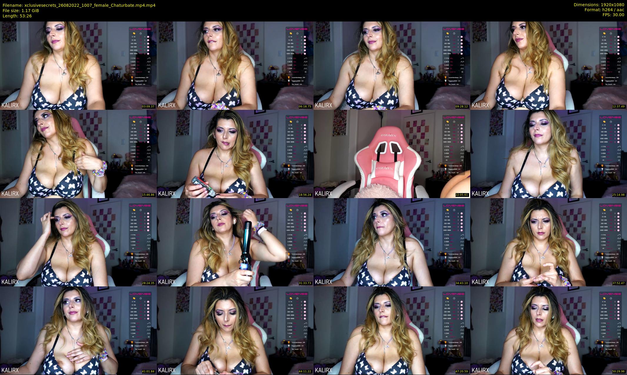xclusivesecrets — 54 minute Chaturbate female cam show recording, 1080p, Aug 26, 2022