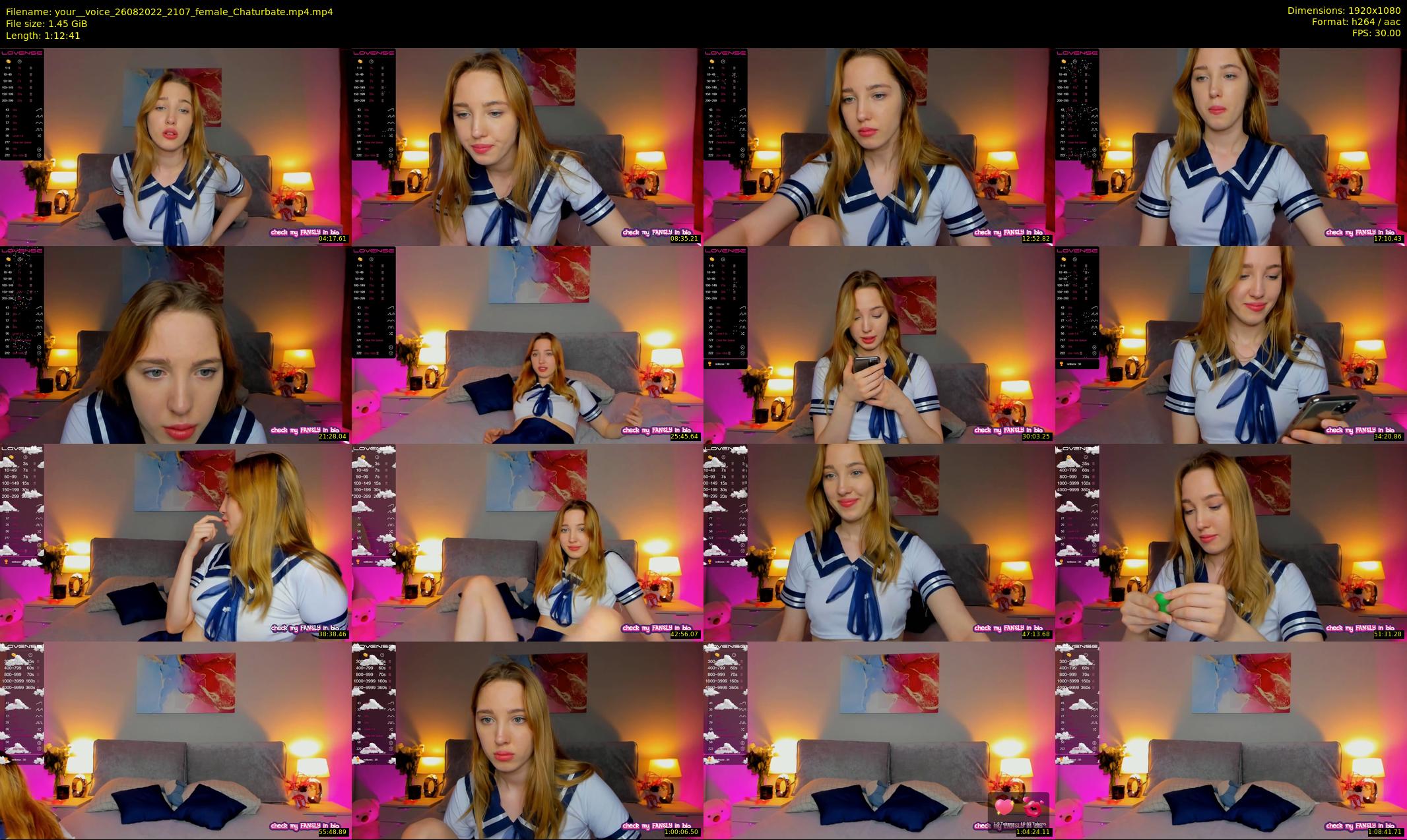 your__voice — 73 minute Chaturbate female cam show recording, 1080p, Aug 26, 2022