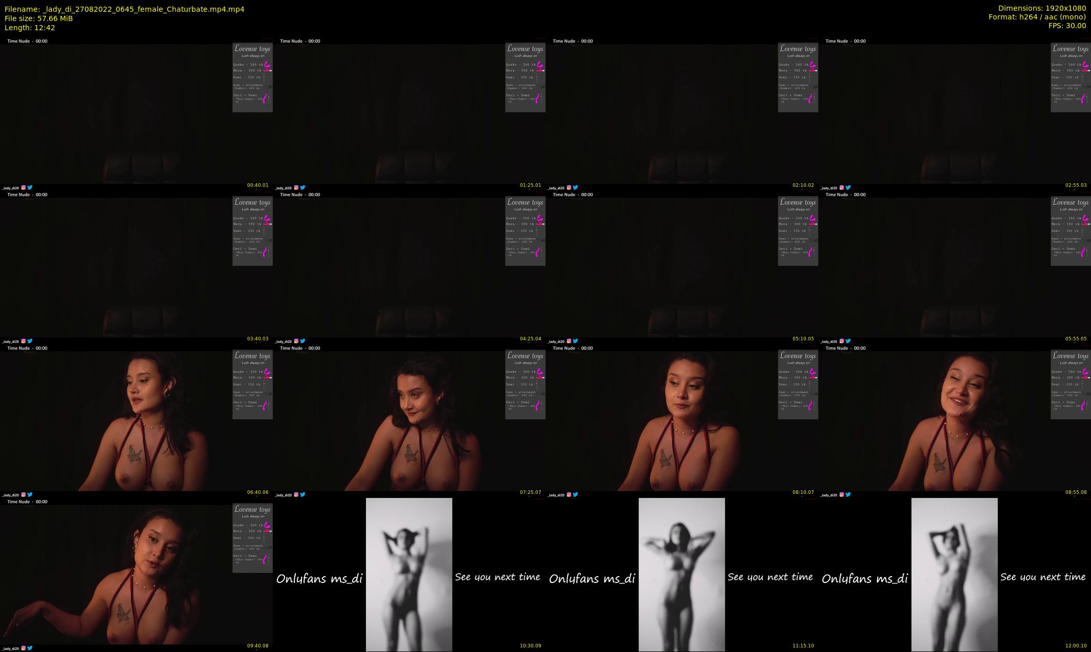 _lady_di — 13 minute Chaturbate female cam show recording, 1080p, Aug 27, 2022