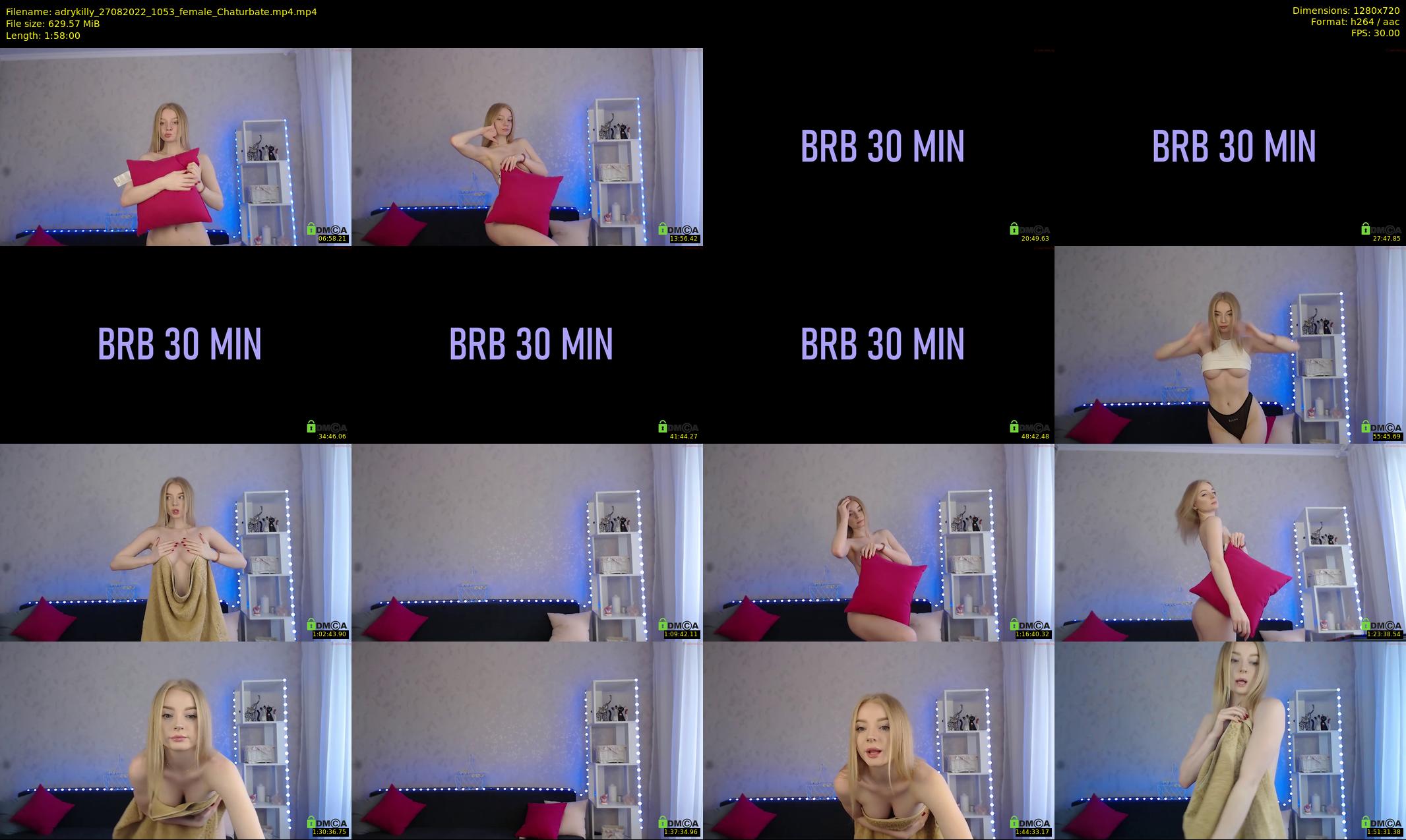 adrykilly — 118 minute Chaturbate female cam show recording, 720p, Aug 27, 2022