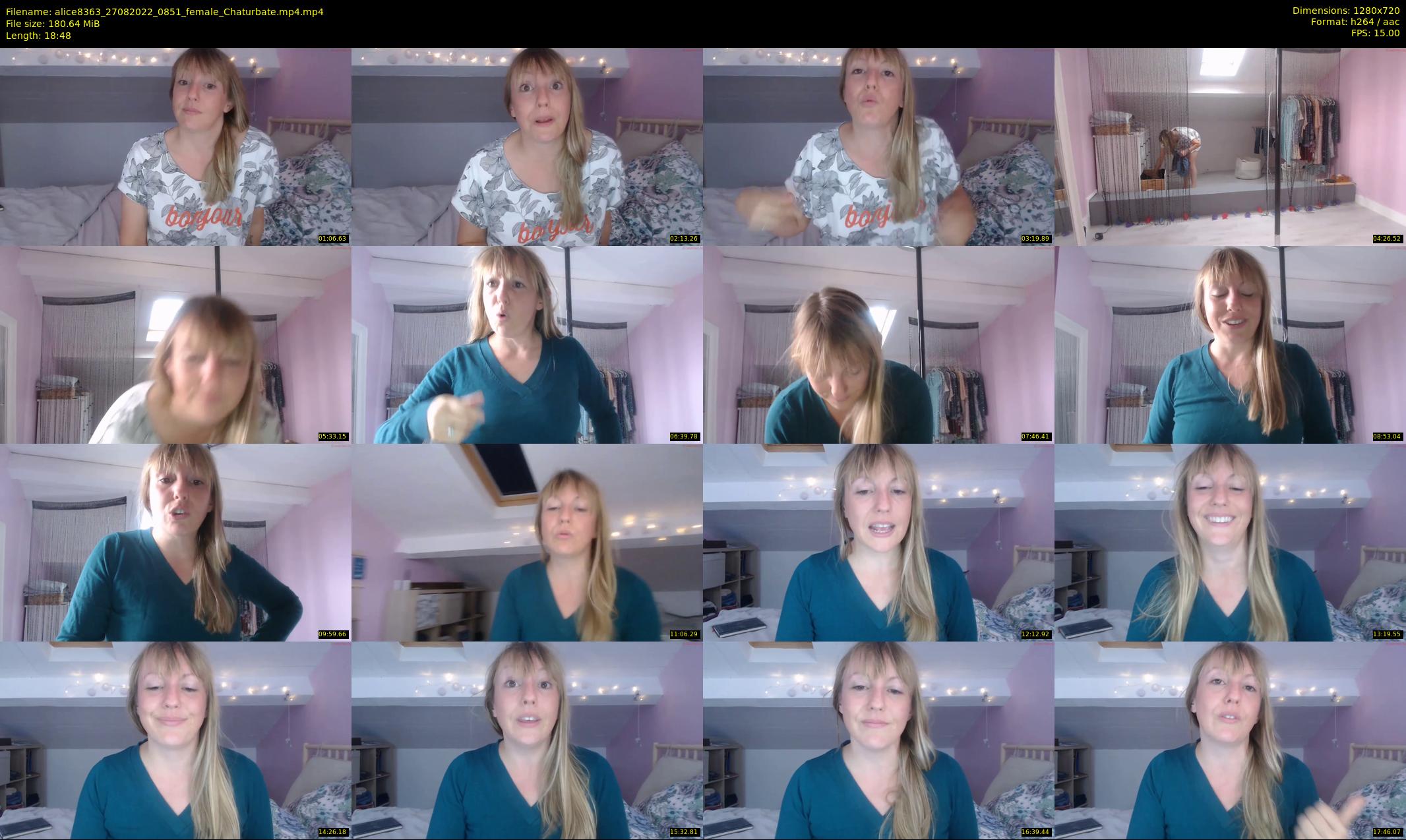 alice8363 — 19 minute Chaturbate female cam show recording, 720p, Aug 27, 2022