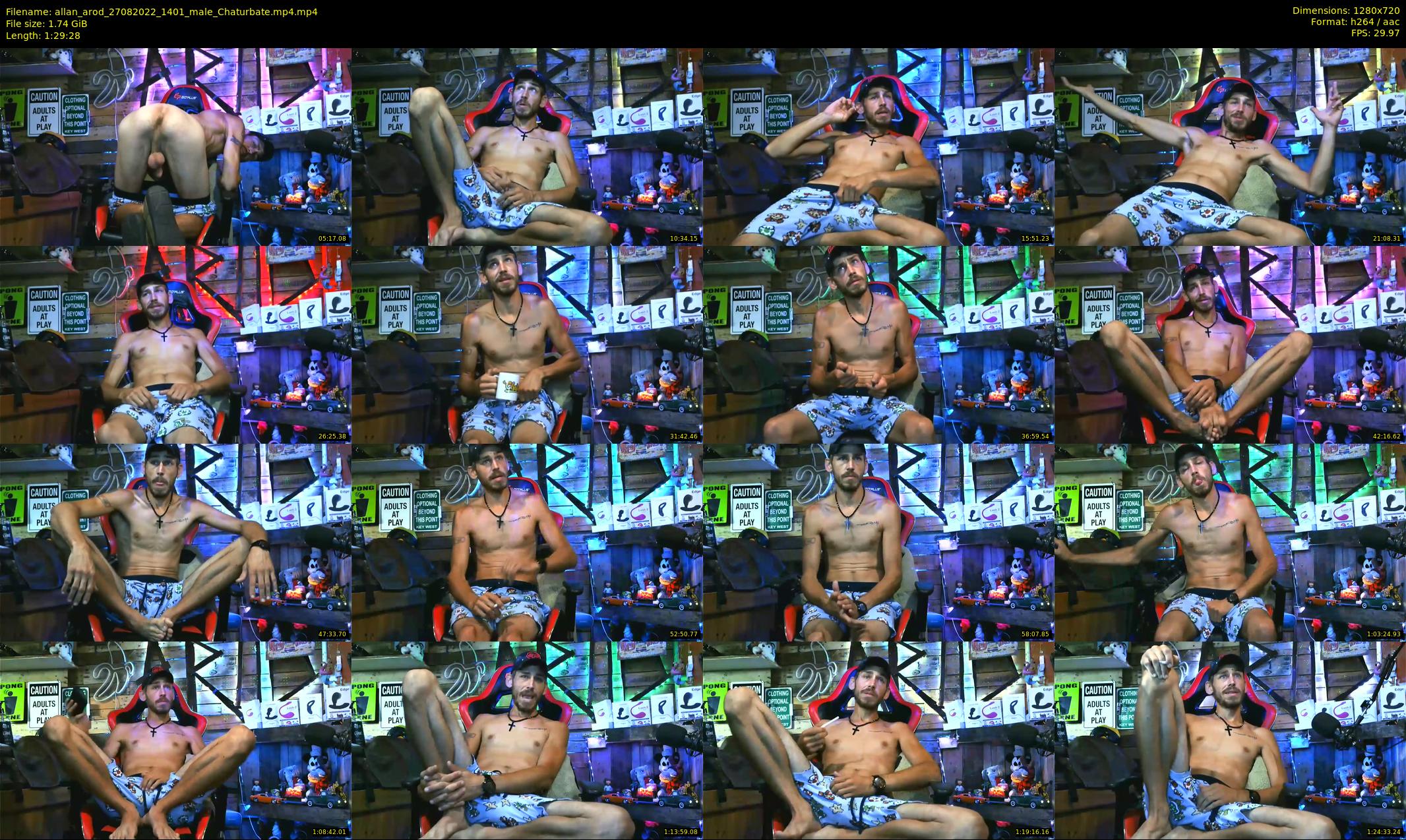 allan_arod — 90 minute Chaturbate male cam show recording, 720p, Aug 27, 2022
