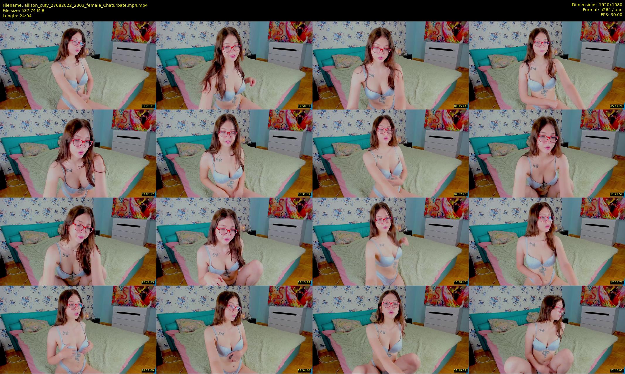 allison_cuty — 25 minute Chaturbate female cam show recording, 1080p, Aug 27, 2022