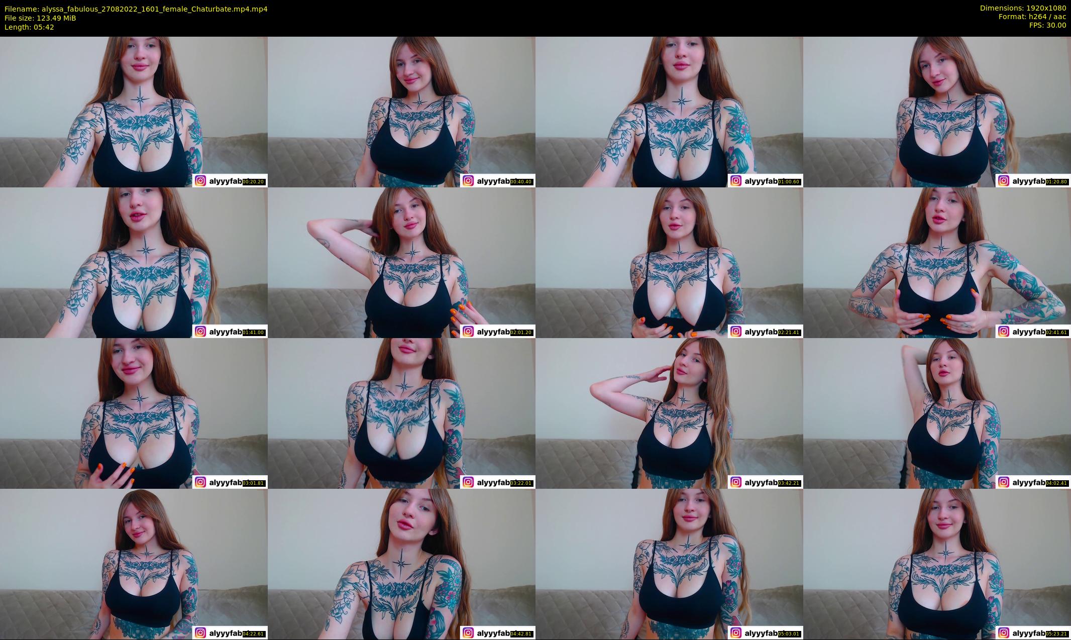 alyssa_fabulous — 6 minute Chaturbate female cam show recording, 1080p, Aug 27, 2022