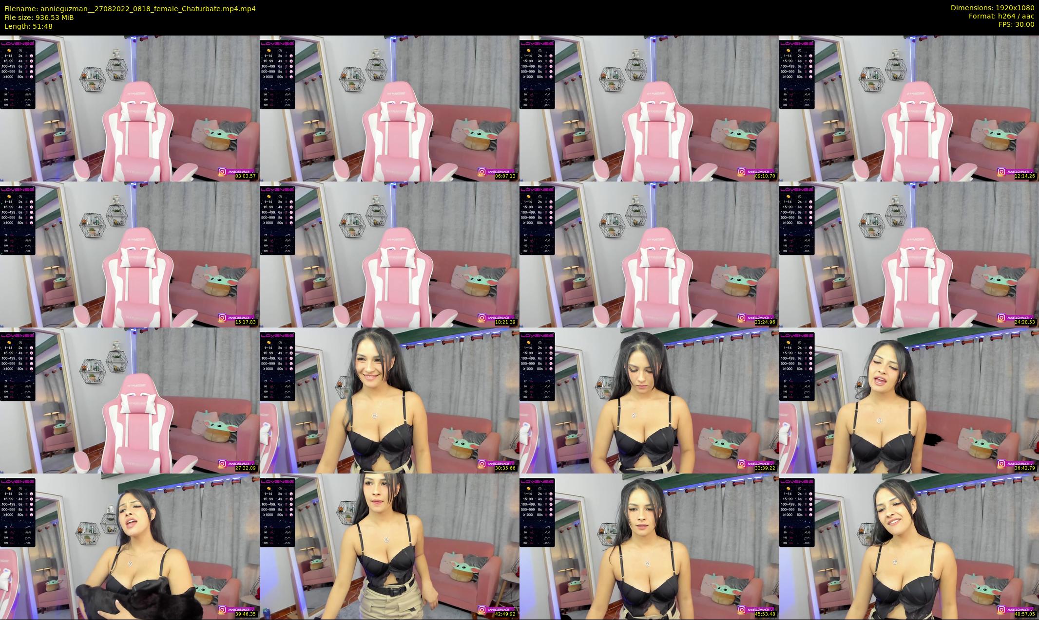 annieguzman_ — 52 minute Chaturbate female cam show recording, 1080p, Aug 27, 2022