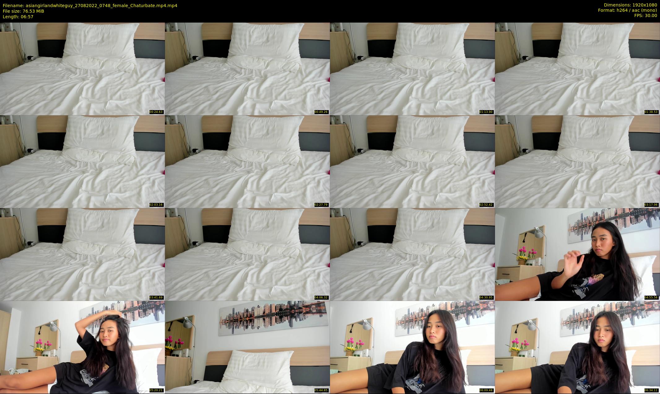 asiangirlandwhiteguy — 7 minute Chaturbate couple cam show recording, 1080p, Aug 27, 2022