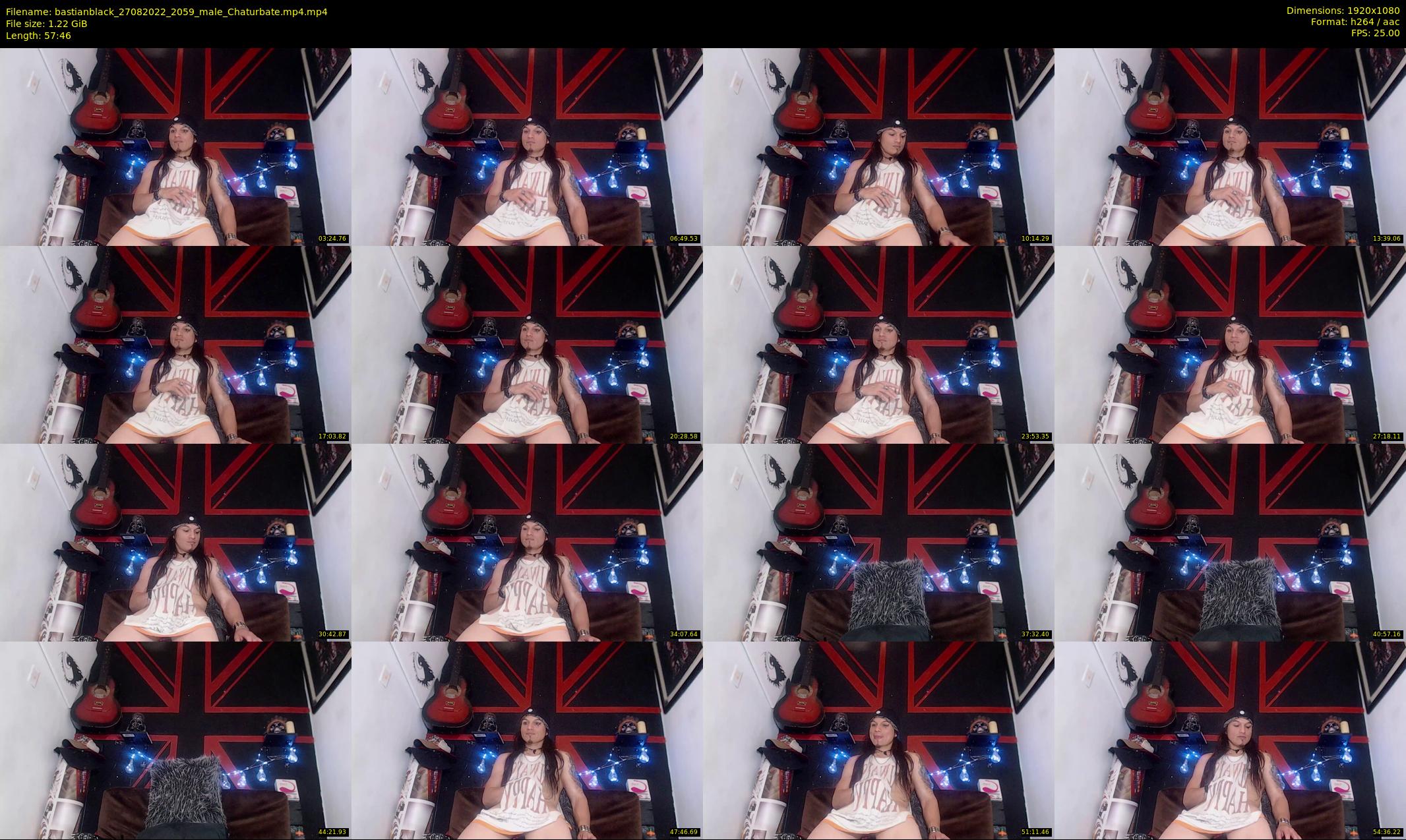 bastianblack — 58 minute Chaturbate male cam show recording, 1080p, Aug 27, 2022