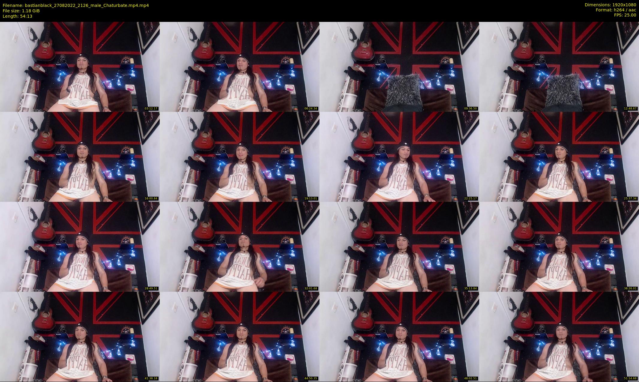bastianblack — 55 minute Chaturbate male cam show recording, 1080p, Aug 27, 2022