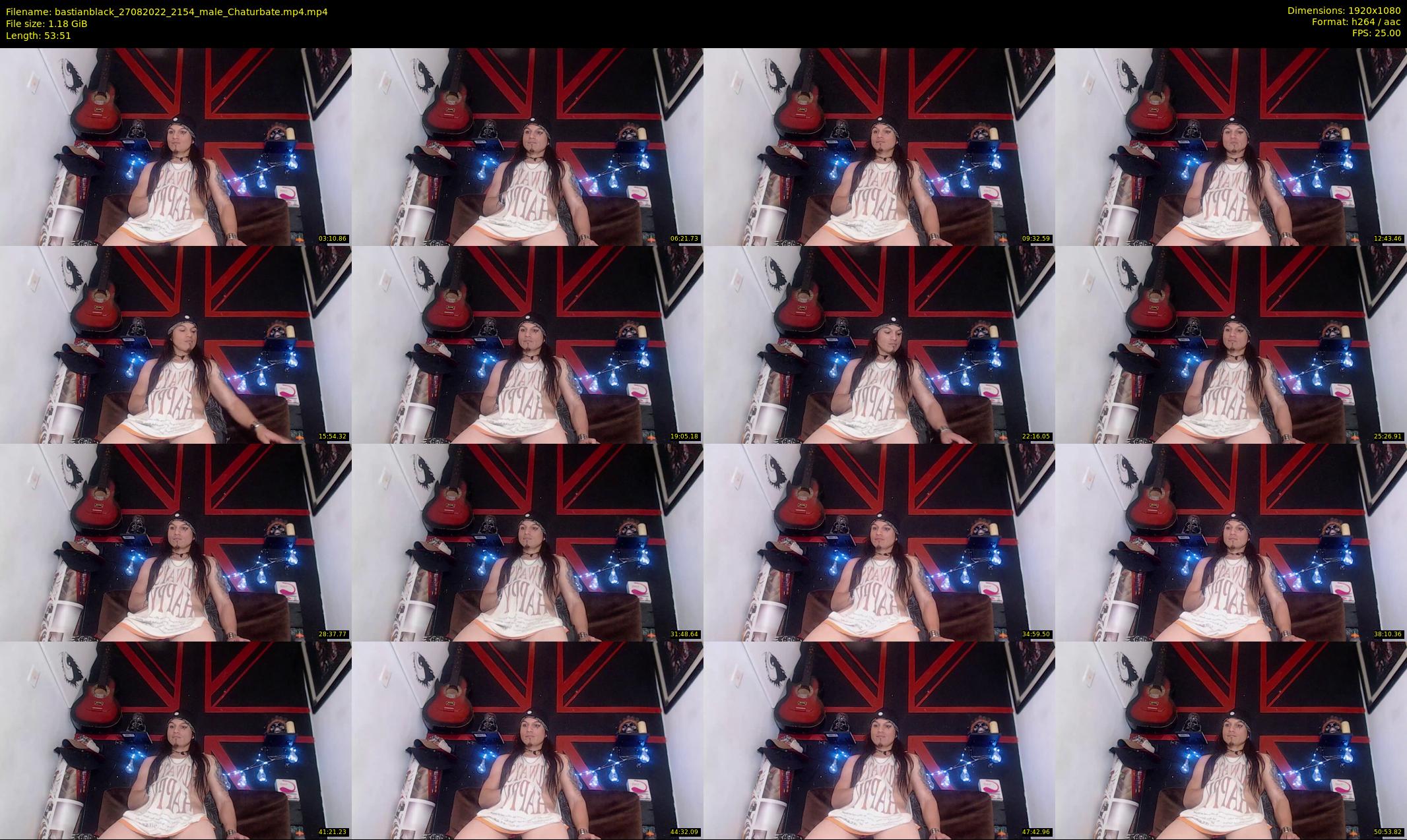 bastianblack — 54 minute Chaturbate male cam show recording, 1080p, Aug 27, 2022