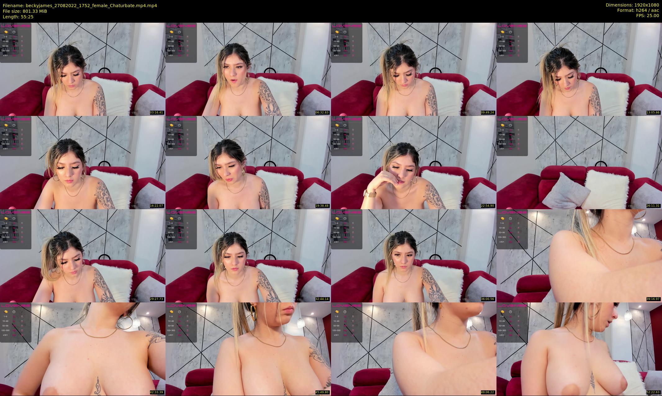 beckyjames — 56 minute Chaturbate female cam show recording, 1080p, Aug 27, 2022