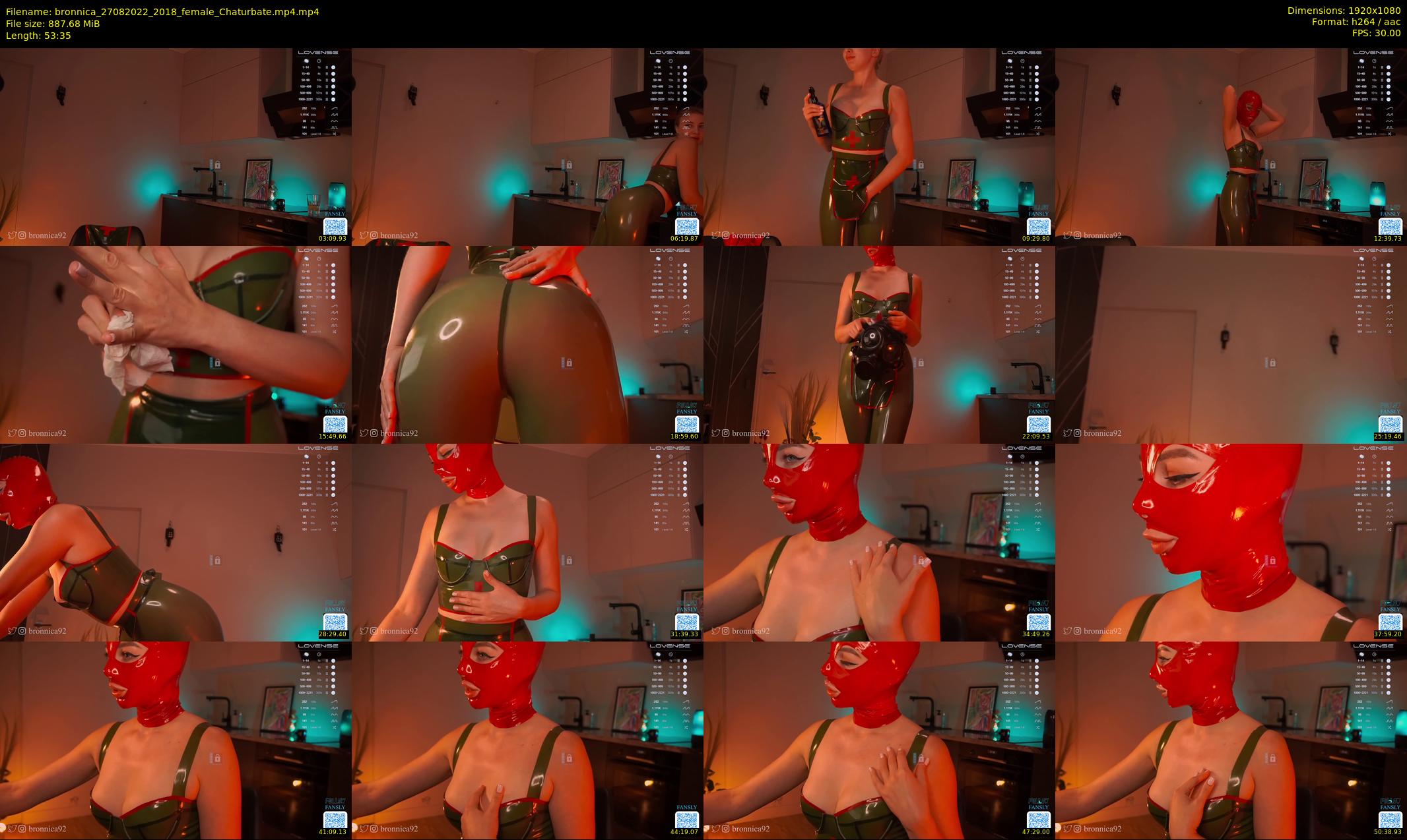 bronnica — 54 minute Chaturbate female cam show recording, 1080p, Aug 27, 2022