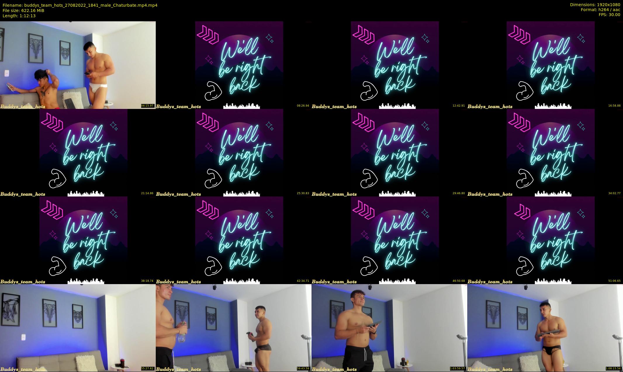 buddys_team_hots — 73 minute Chaturbate couple cam show recording, 1080p, Aug 27, 2022