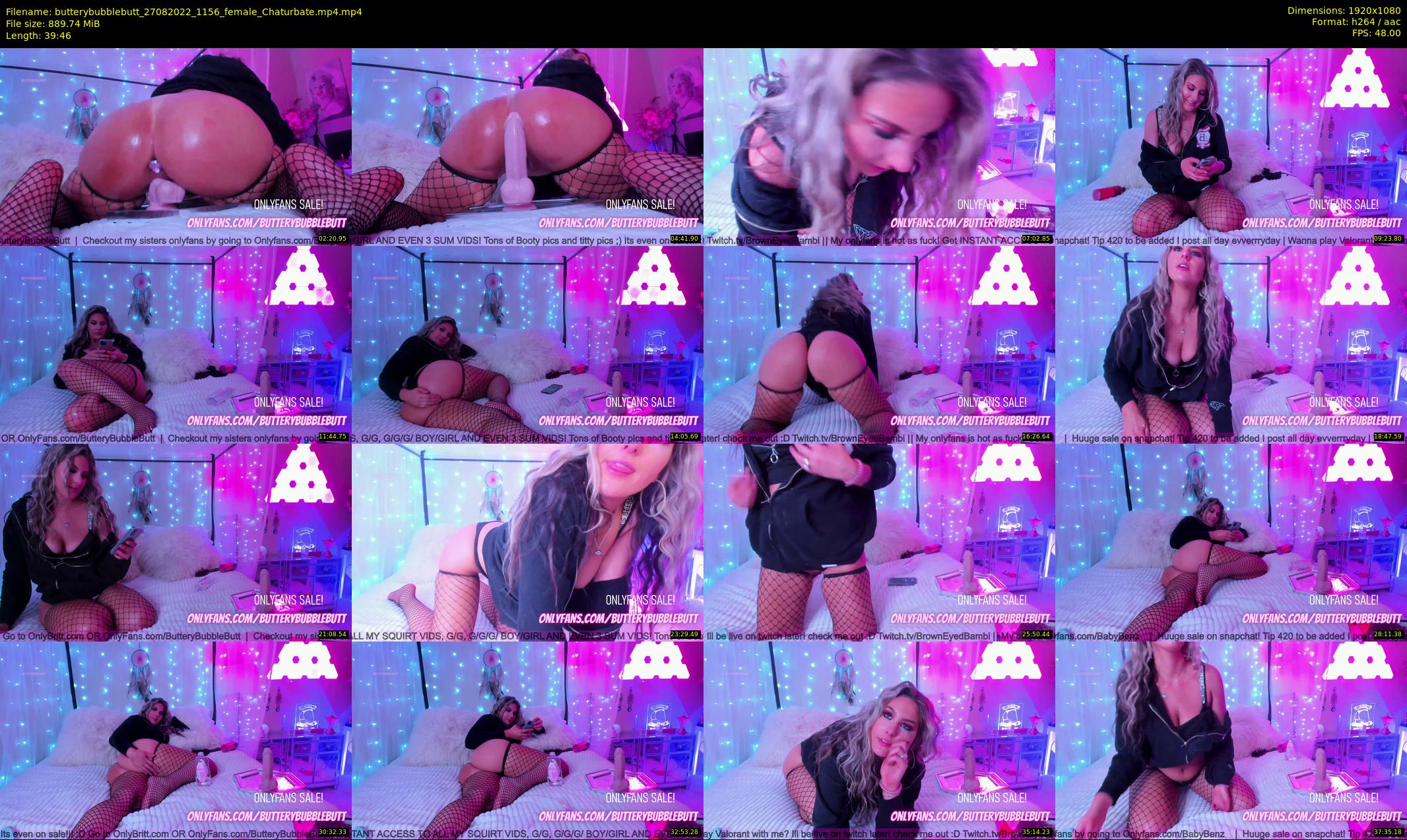 butterybubblebutt — 40 minute Chaturbate couple cam show recording, 1080p, Aug 27, 2022