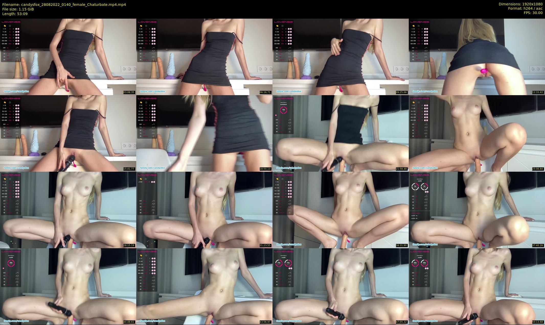 candysfox — 54 minute Chaturbate female cam show recording, 1080p, Aug 28, 2022