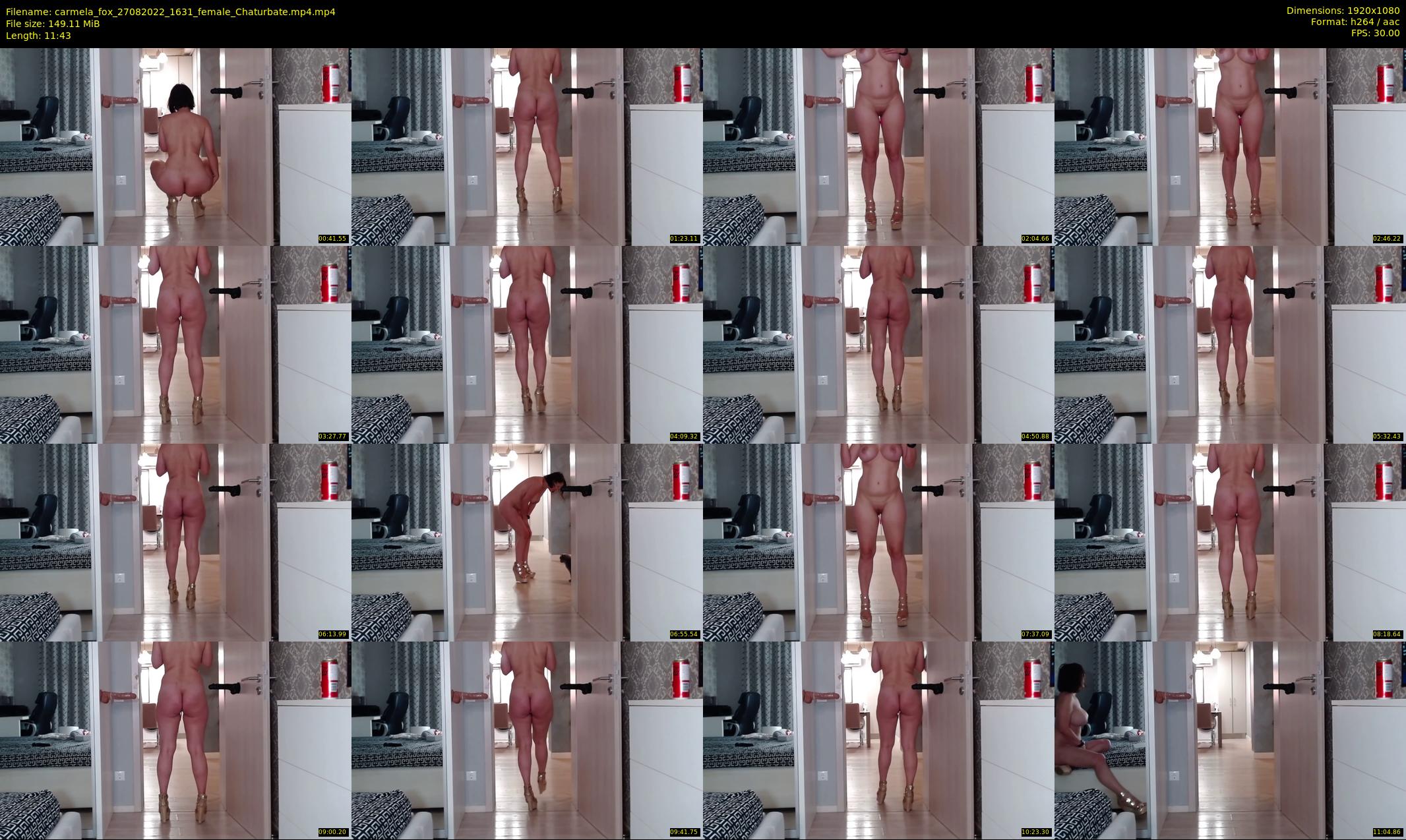 carmela_fox — 12 minute Chaturbate female cam show recording, 1080p, Aug 27, 2022