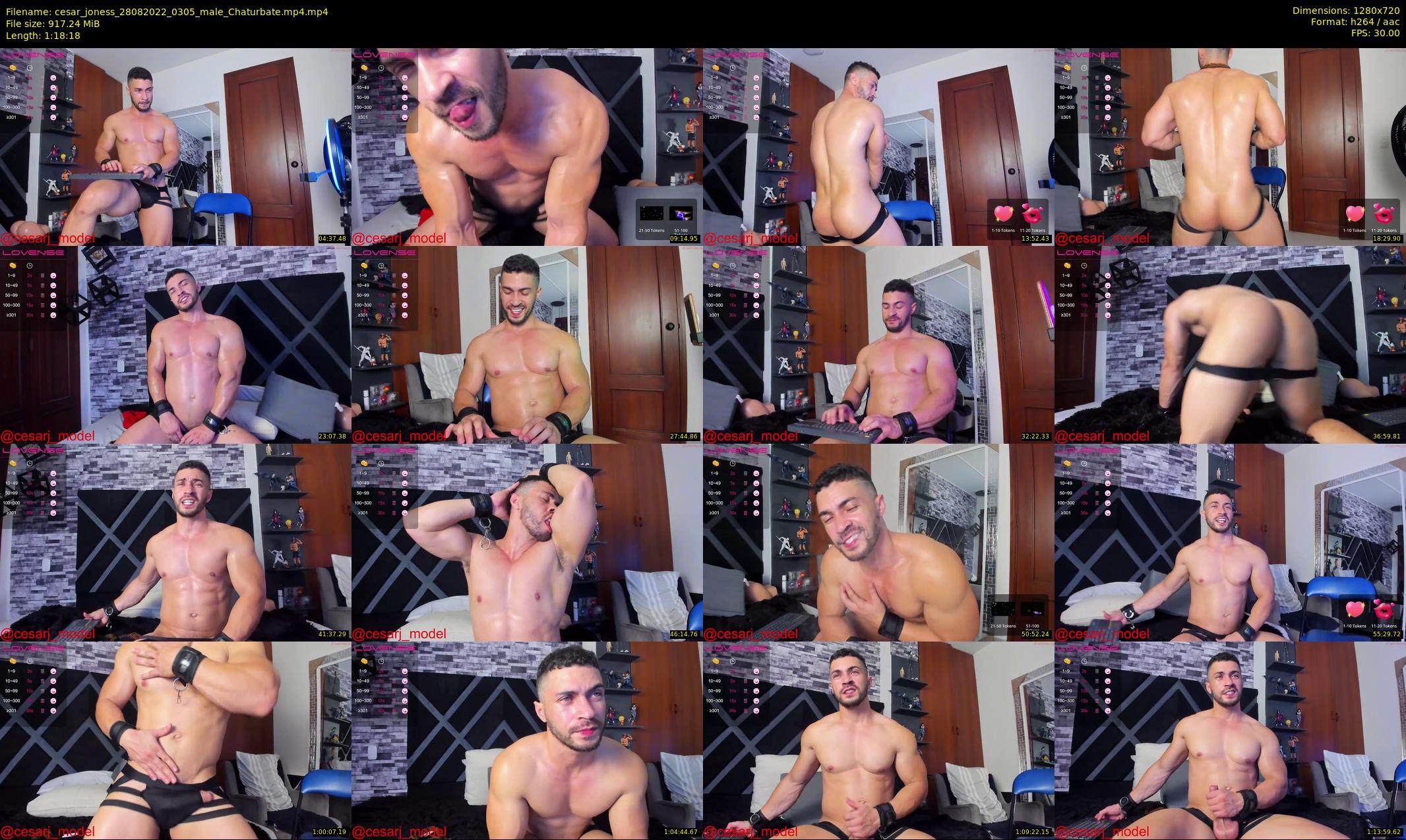 cesar_joness — 79 minute Chaturbate male cam show recording, 720p, Aug 28, 2022