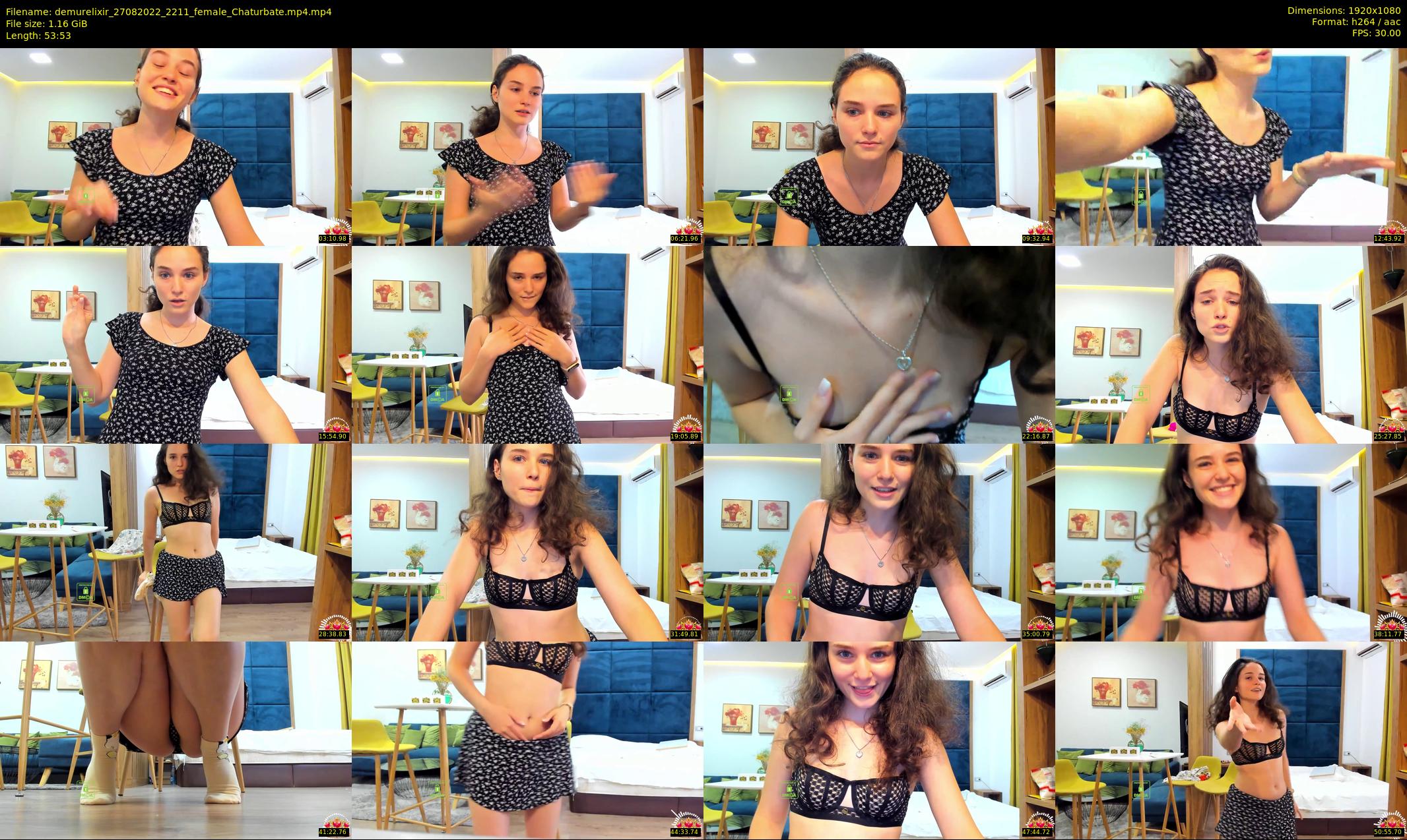 demurelixir — 54 minute Chaturbate female cam show recording, 1080p, Aug 27, 2022