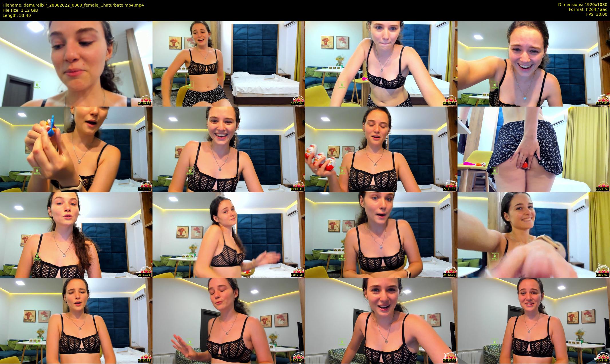demurelixir — 54 minute Chaturbate female cam show recording, 1080p, Aug 28, 2022