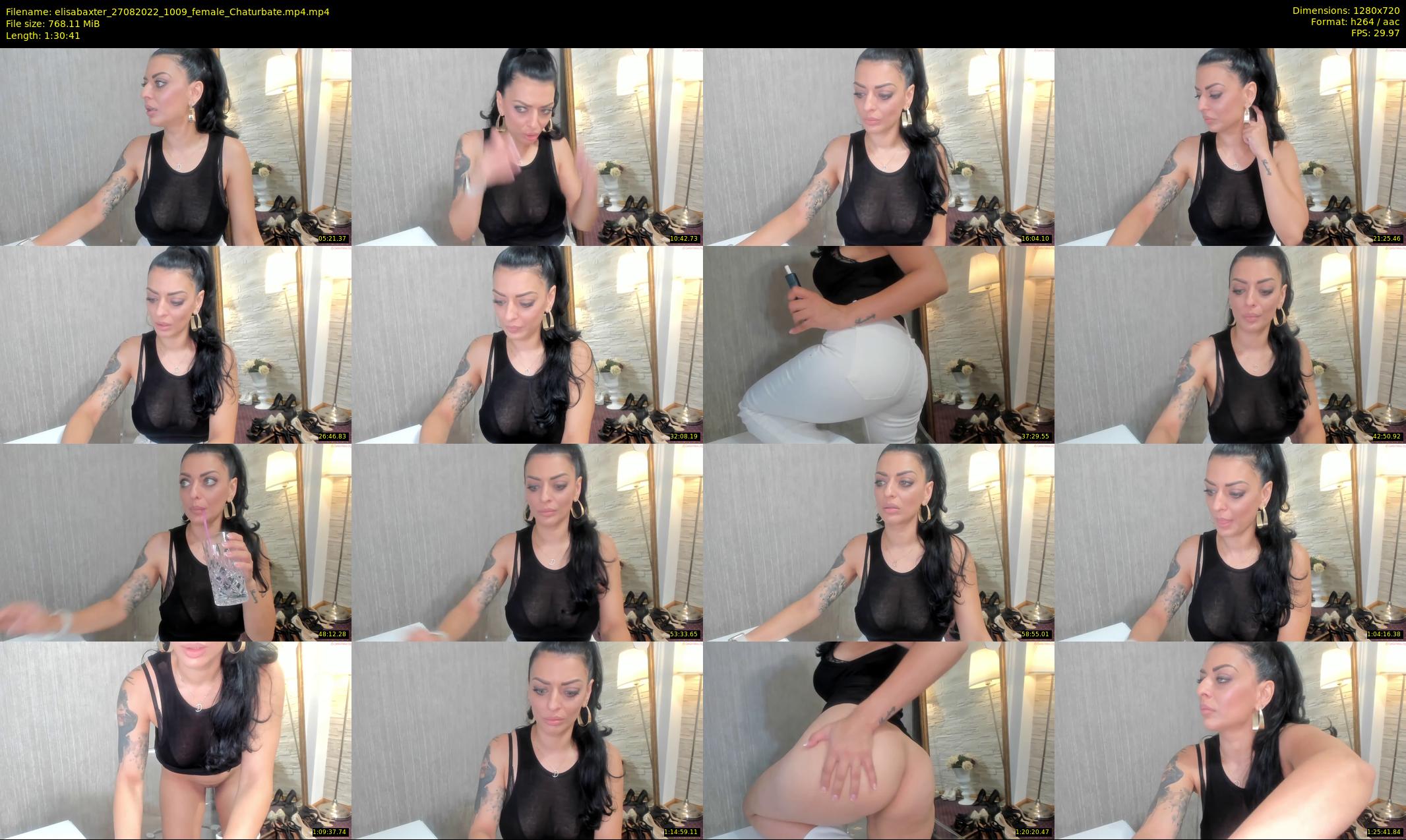 elisabaxter — 91 minute Chaturbate female cam show recording, 720p, Aug 27, 2022