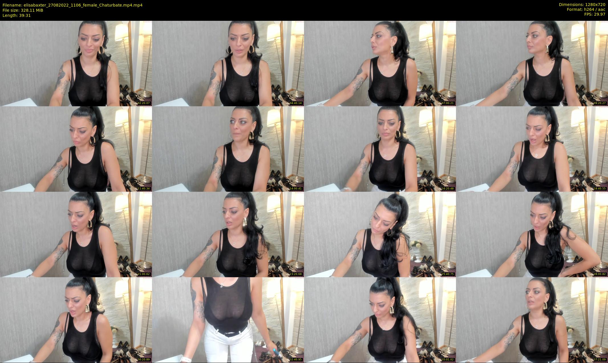 elisabaxter — 40 minute Chaturbate female cam show recording, 720p, Aug 27, 2022