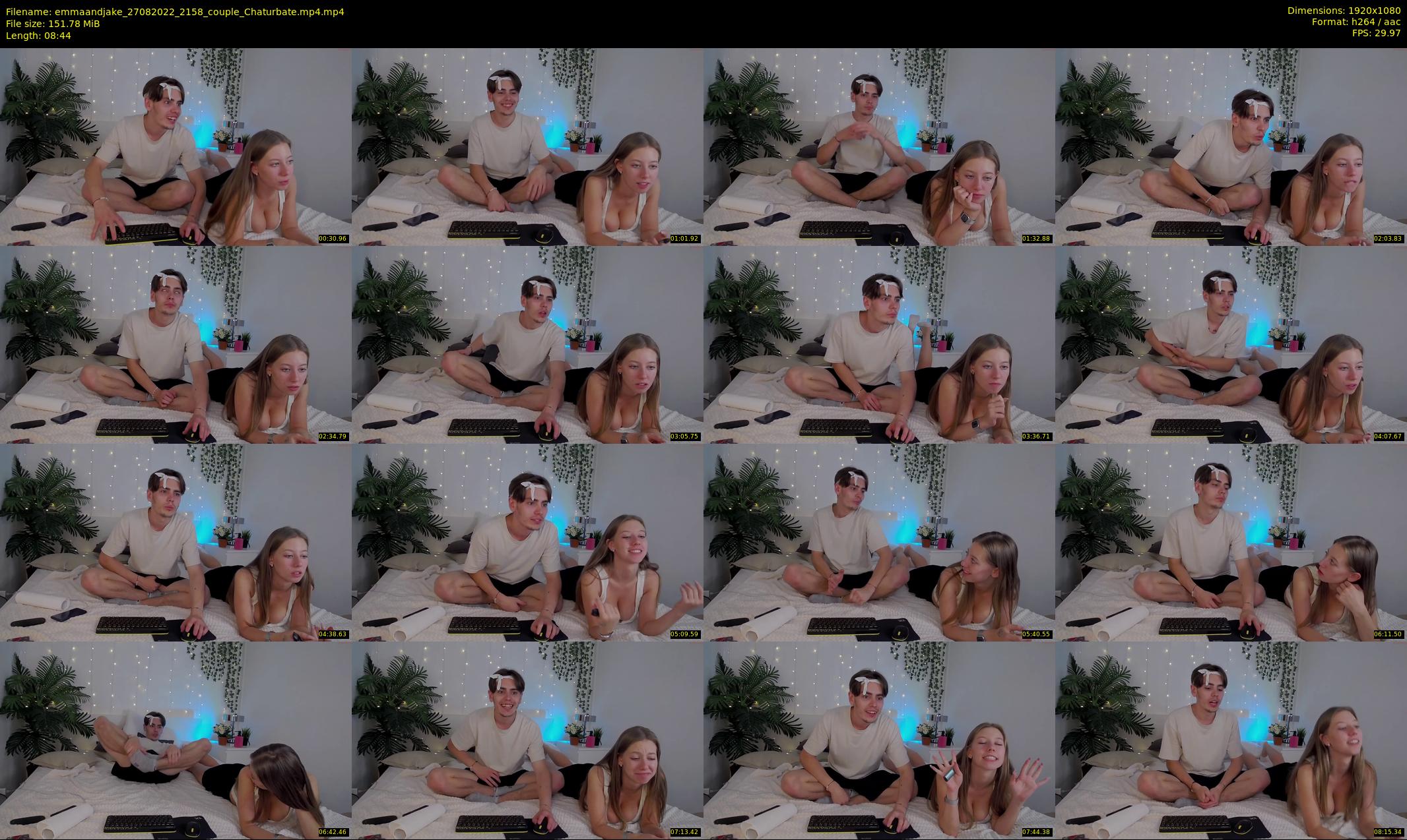 emmaandjake — 9 minute Chaturbate couple cam show recording, 1080p, Aug 27, 2022