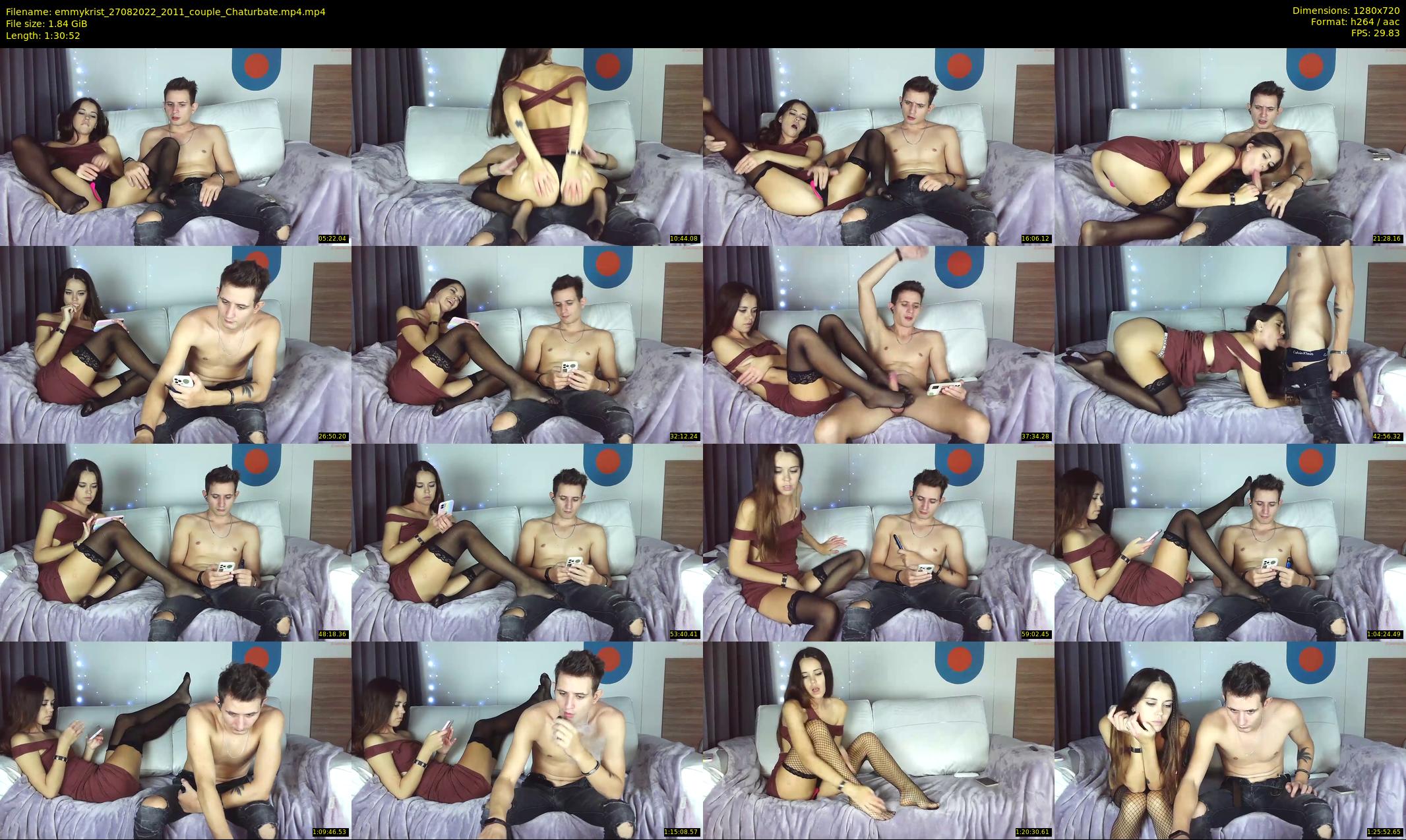 emmykrist — 91 minute Chaturbate couple cam show recording, 720p, Aug 27, 2022