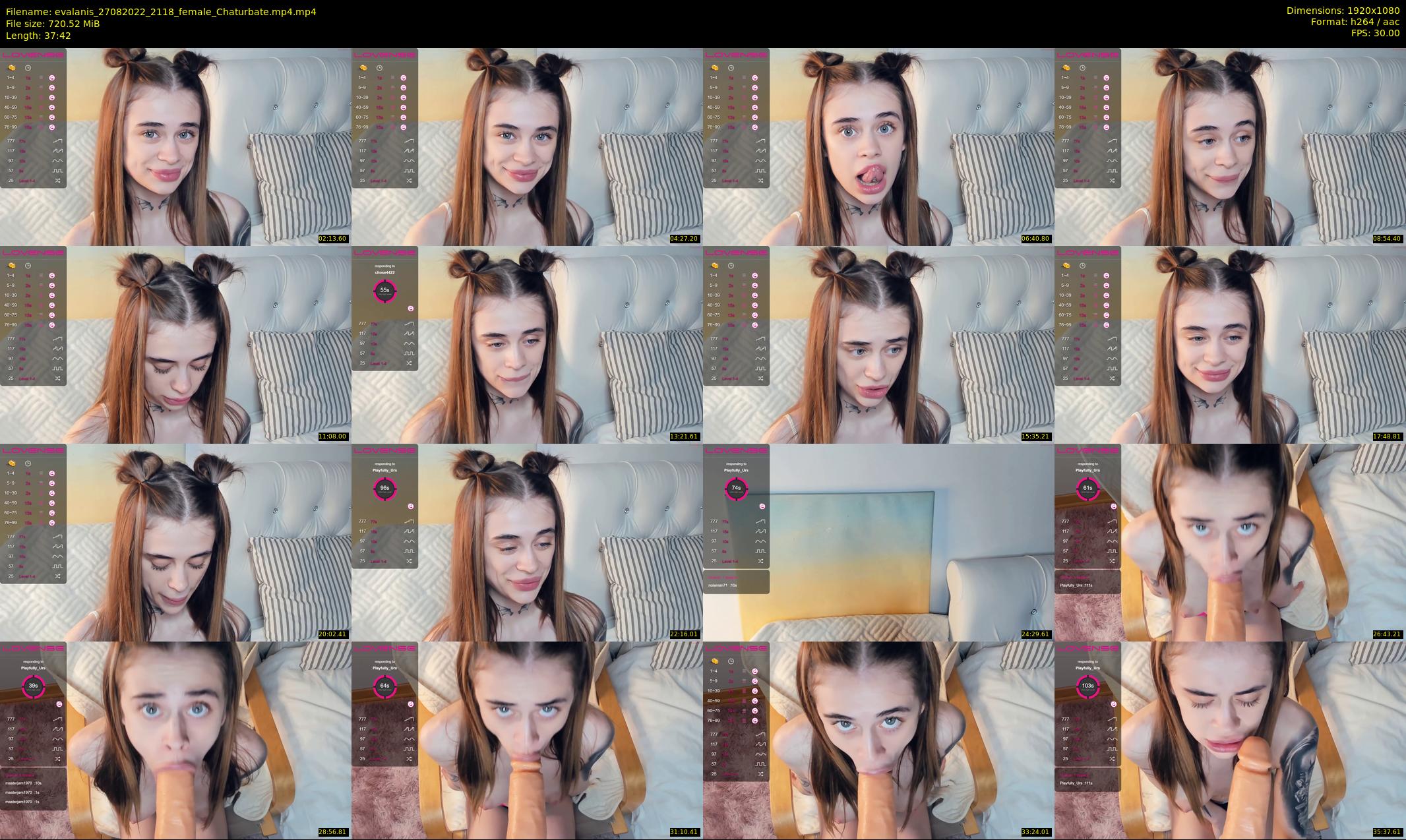evalanis — 38 minute Chaturbate couple cam show recording, 1080p, Aug 27, 2022