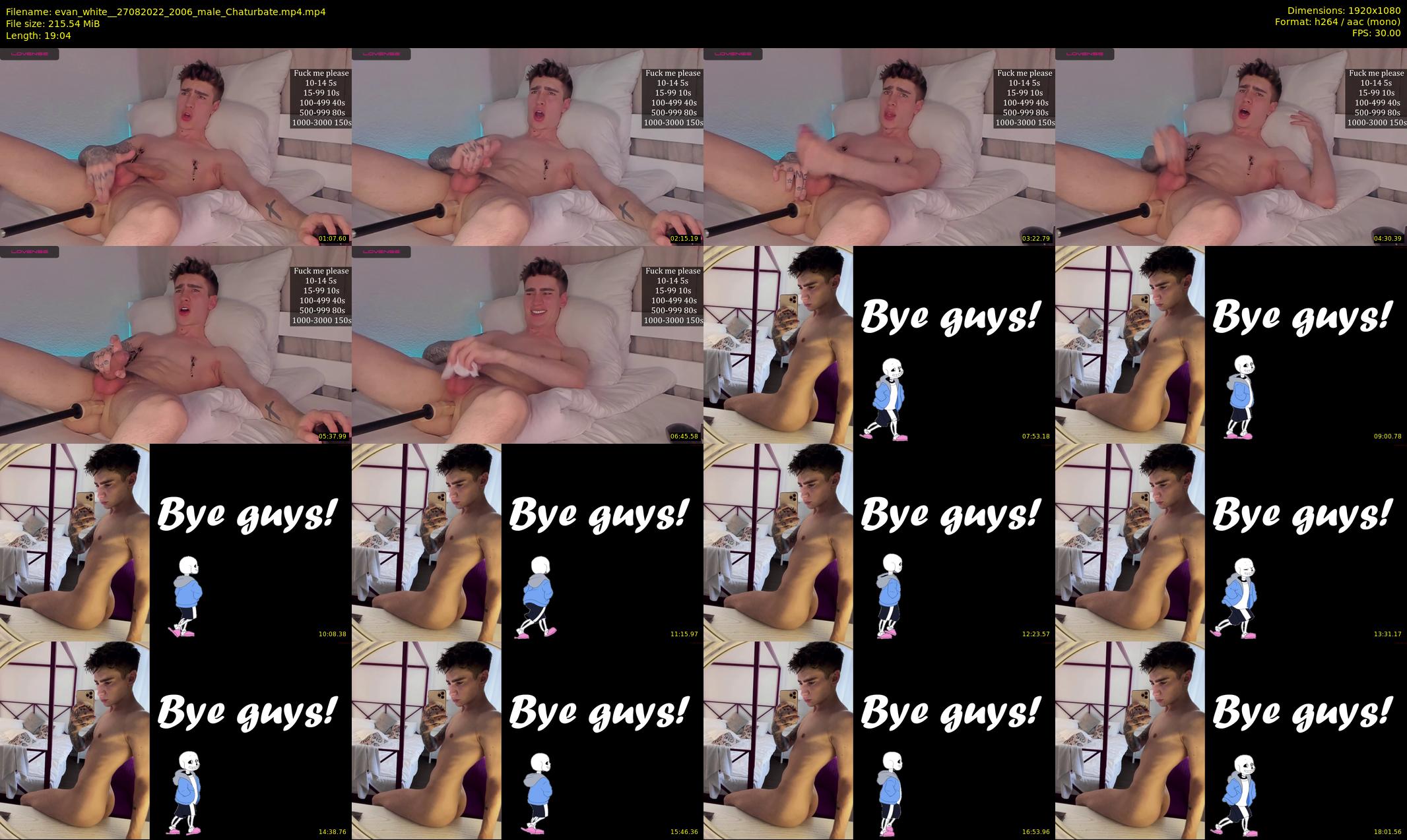 evan_white_ — 20 minute Chaturbate male cam show recording, 1080p, Aug 27, 2022
