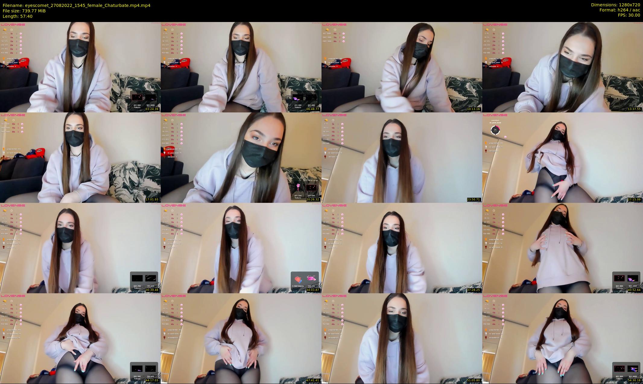 eyescomet — 58 minute Chaturbate female cam show recording, 720p, Aug 27, 2022