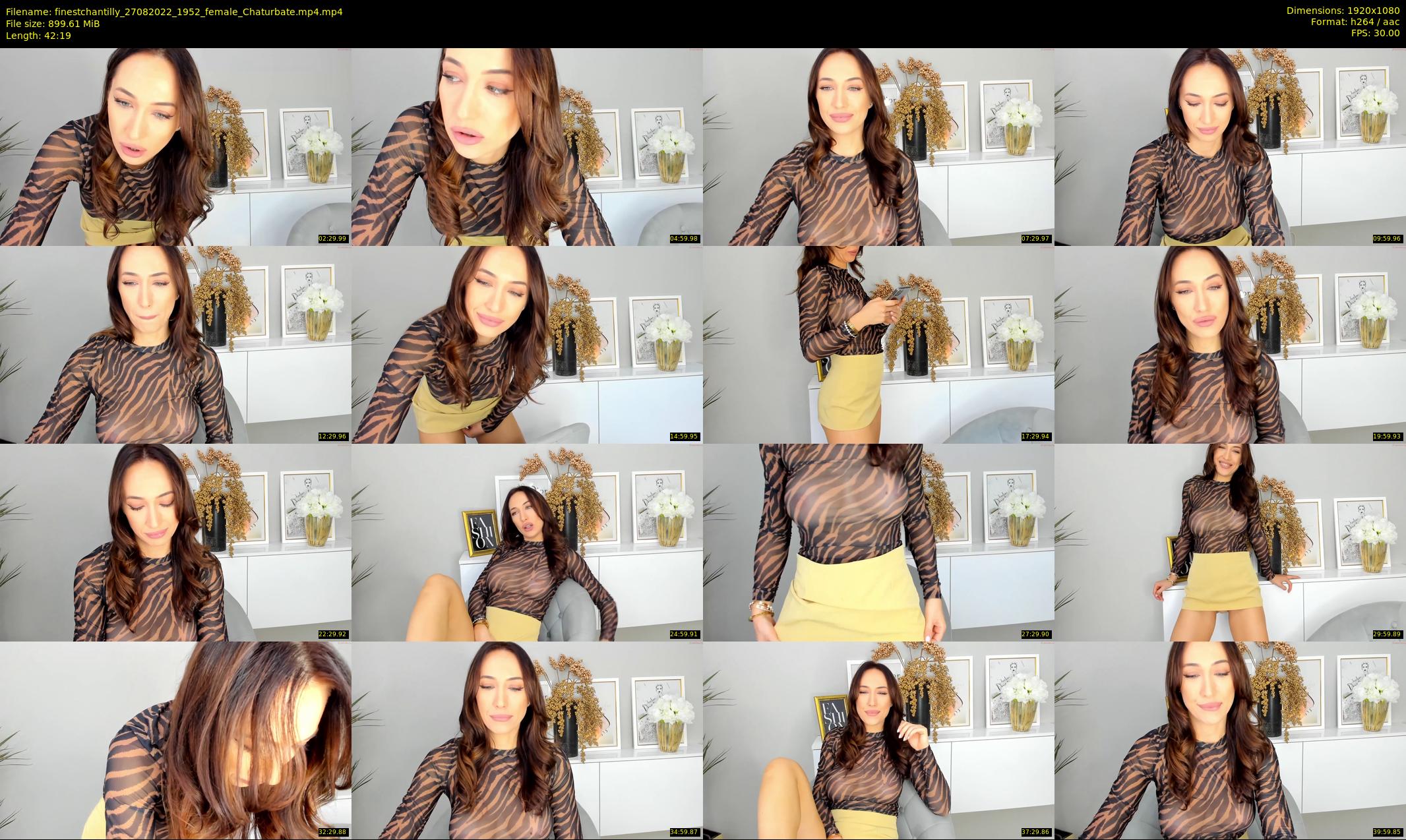 finestchantilly — 43 minute Chaturbate female cam show recording, 1080p, Aug 27, 2022