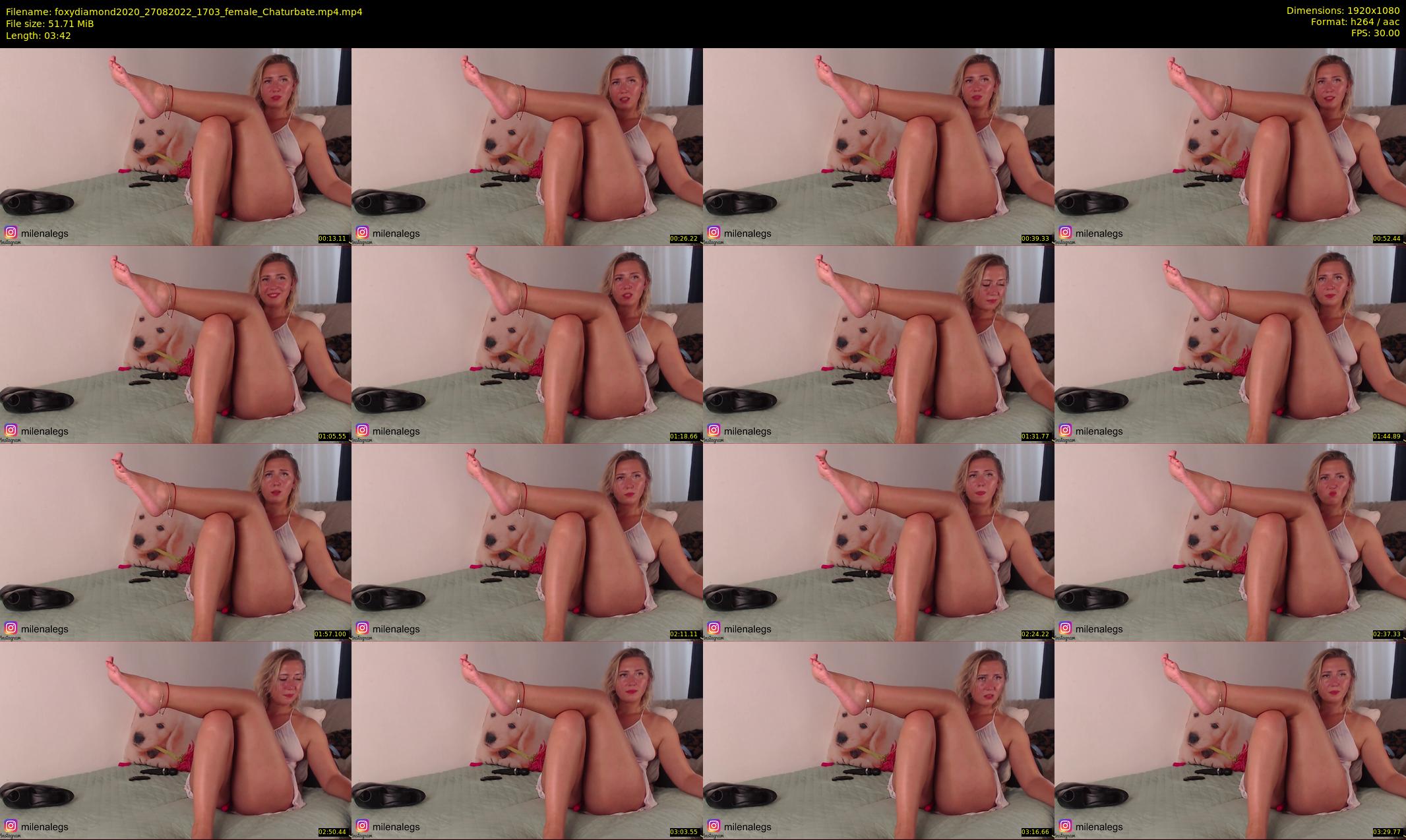 foxydiamond2020 — 4 minute Chaturbate female cam show recording, 1080p, Aug 27, 2022
