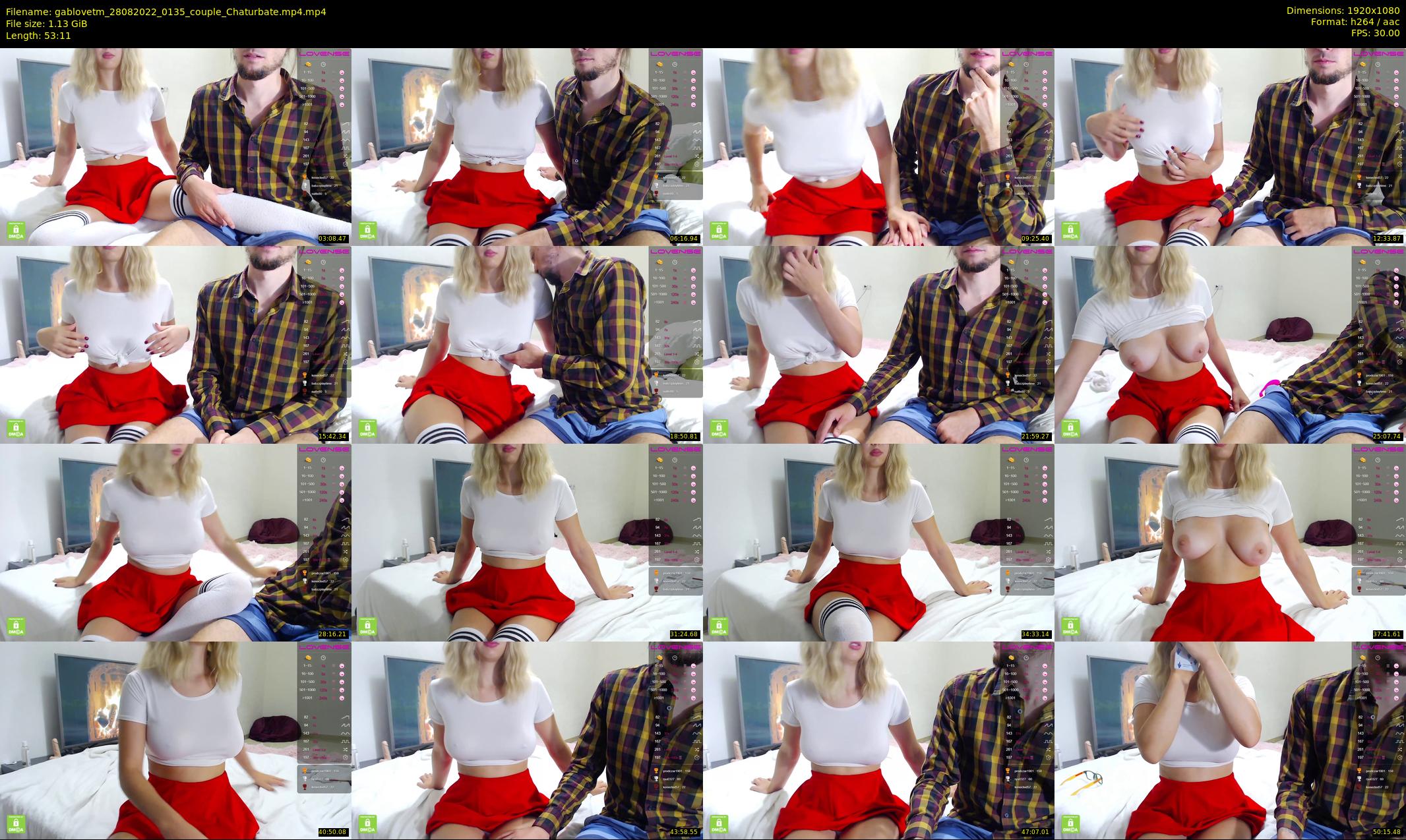 gablovetm — 54 minute Chaturbate couple cam show recording, 1080p, Aug 28, 2022
