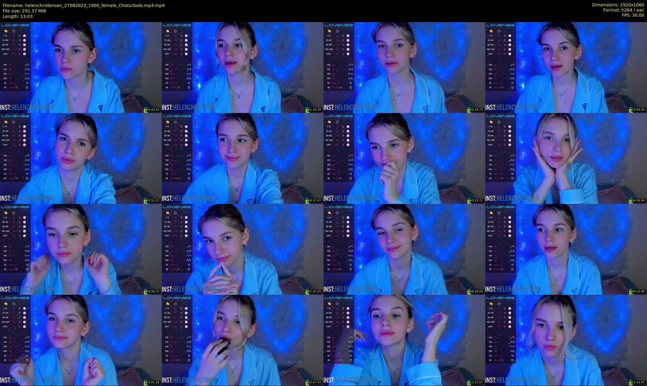 helenchristensen — 14 minute Chaturbate female cam show recording, 1080p, Aug 27, 2022