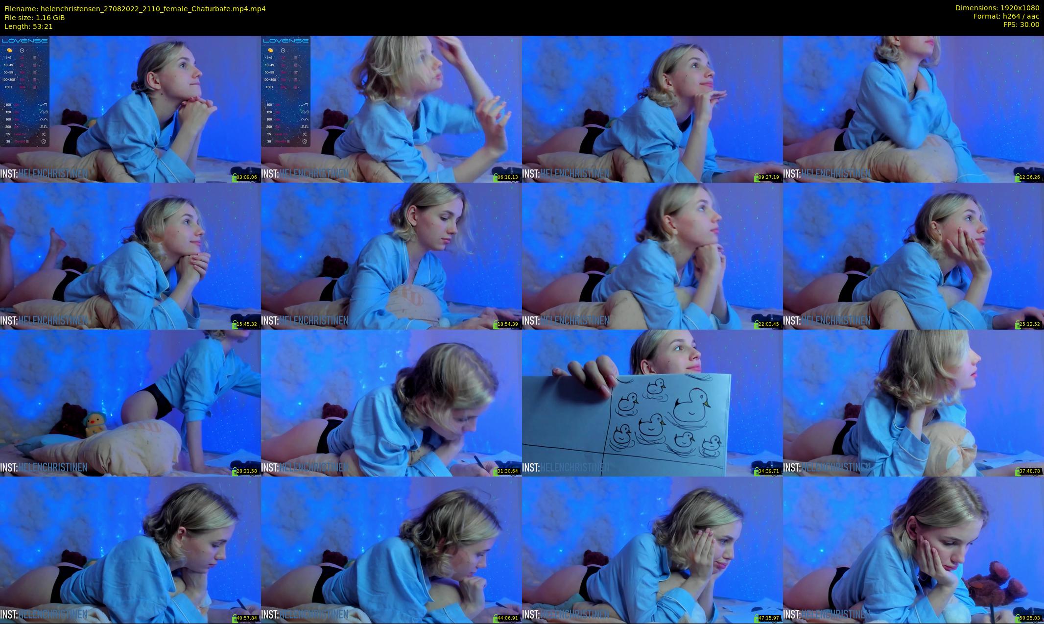 helenchristensen — 54 minute Chaturbate female cam show recording, 1080p, Aug 27, 2022