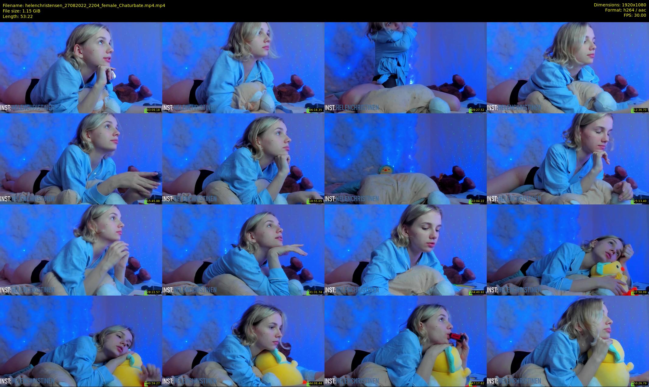 helenchristensen — 54 minute Chaturbate female cam show recording, 1080p, Aug 27, 2022