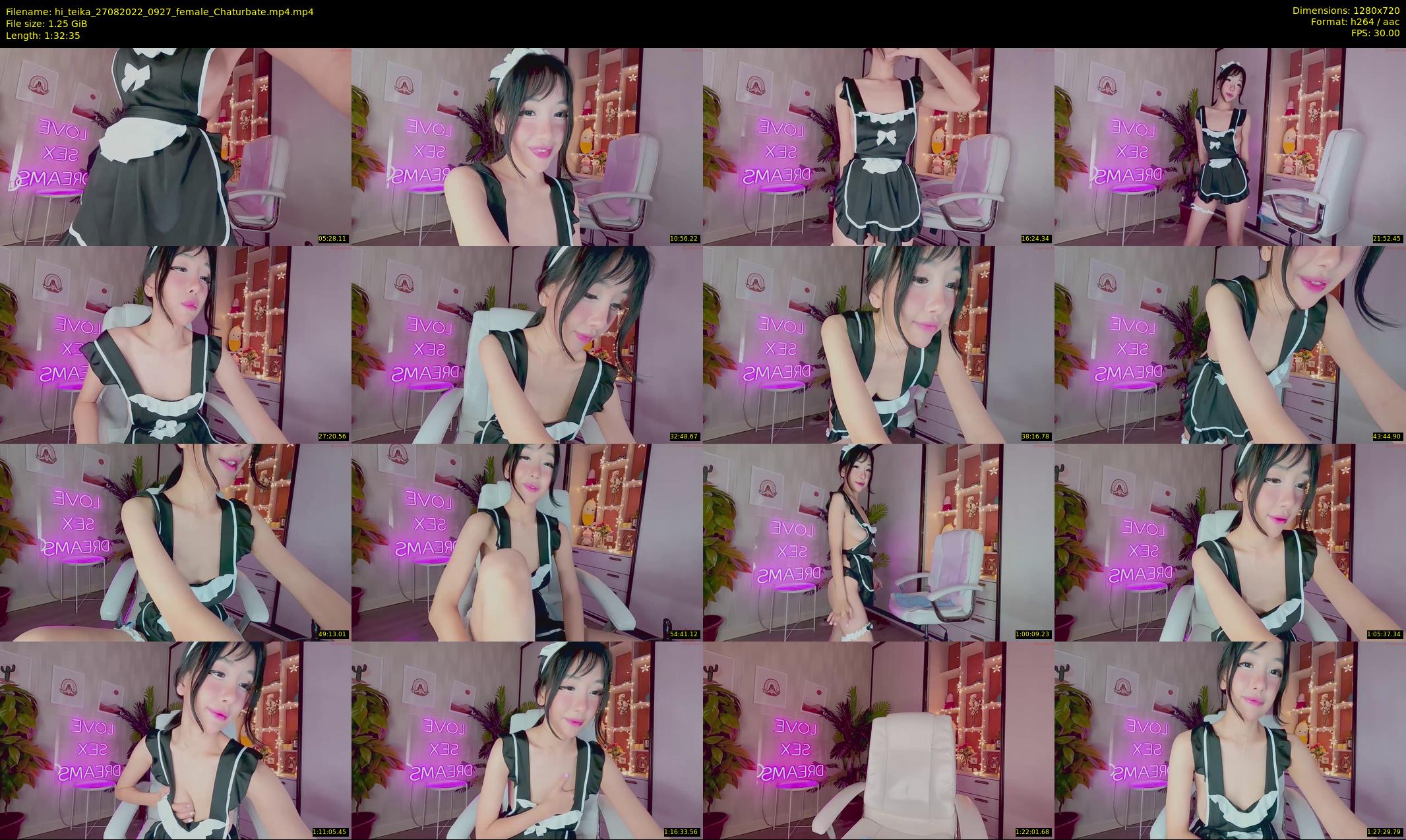 hi_teika — 93 minute Chaturbate female cam show recording, 720p, Aug 27, 2022